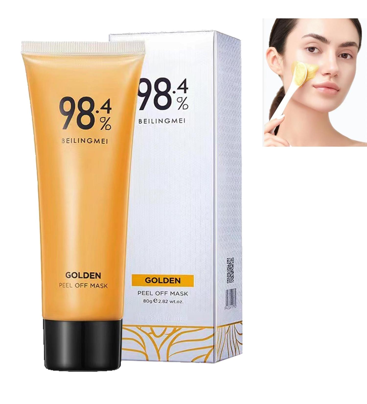 KOAHDE Gold Foil Peel Off Mask 24k Gold Peel-Off Anti-Wrinkle Whitening Mask Golden Peel Off Mask 24k Gold Face Mask Peel-Off Anti-Wrinkle Mask Tear Off Facial Mask New Gold Foil Peel-Off Mask - Buy Online on GoSupps.com