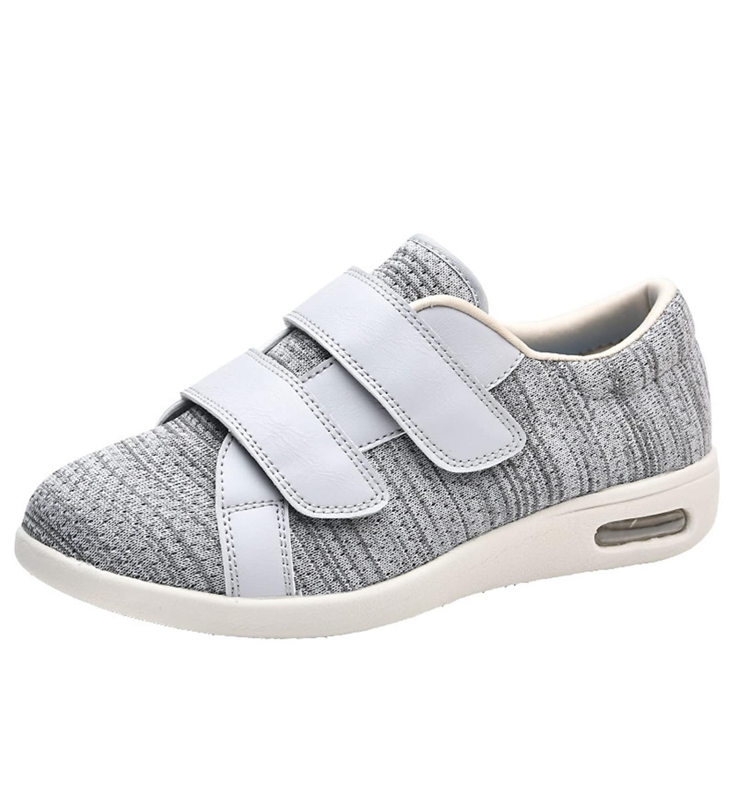 ALASON Diabetic Shoes - Extra Wide Width Breathable Mesh Adjustable Strap Sneakers for Swollen Feet, Arthritis, and Edema - Grey 52 - Buy Online on GoSupps.com