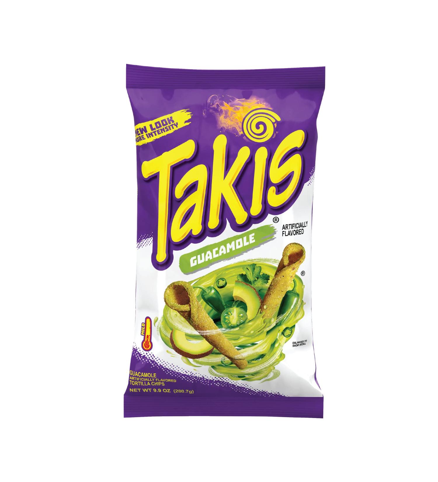 Takis Guacamole Rolled Tortilla Chips - 9.9 oz Bag | Artificially Flavored | Crunchy Snack Chips - Buy Online on GoSupps.com