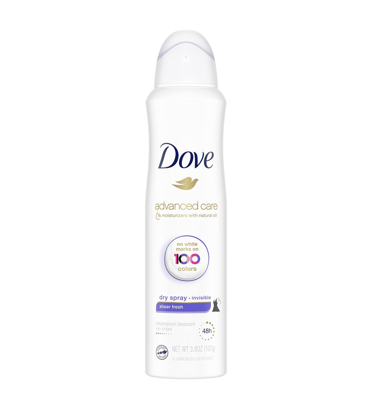 Dove Advanced Care Invisible Dry Spray Antiperspirant Deodorant - Sheer Fresh 48-Hour Protection - 3.8 oz - Buy Online on GoSupps.com