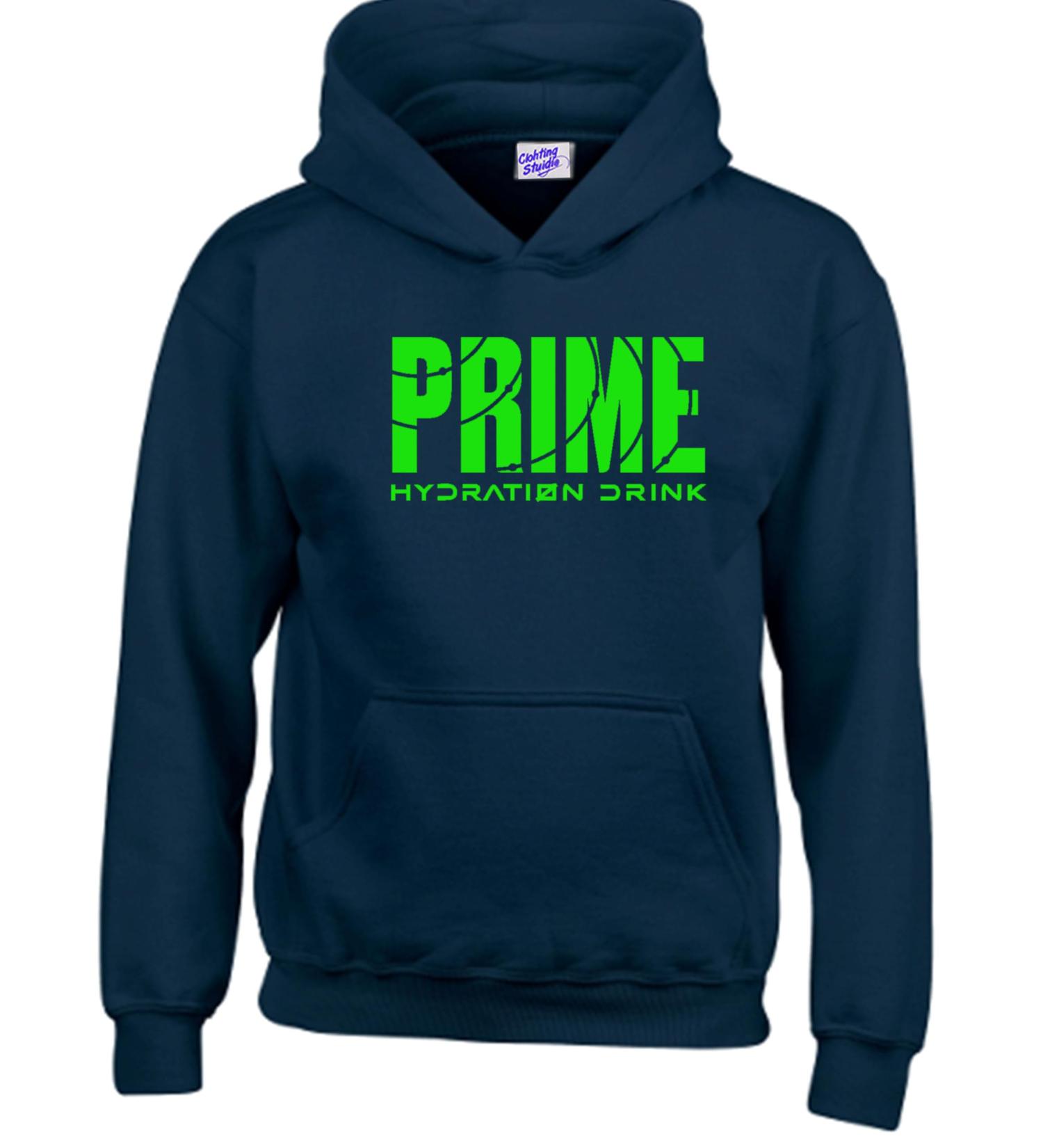 RADIANCE Funny Printed Prime Drink Hydration Flavour Logan Paul KSI kids and Adult Hoodies 10 Years Navy - Buy Online on GoSupps.com