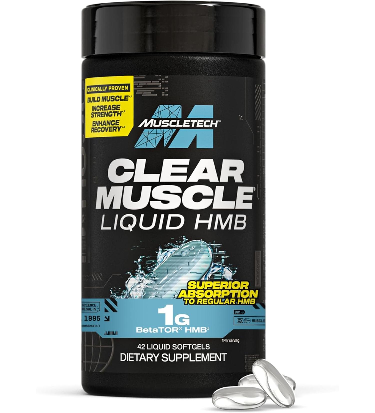 MuscleTech Clear Muscle Post Workout Recovery - 42ct | HMB Supplements for Muscle Recovery & Building | Sports Nutrition for Men & Women - Buy Online on GoSupps.com
