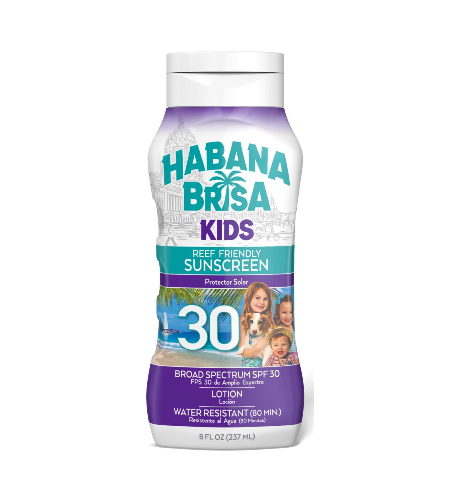 Reef Friendly Kids Sunscreen SPF 30 | UVA/UVB Protection Vegan Non-GMO Water Resistant - 8 FL OZ - Buy Online on GoSupps.com