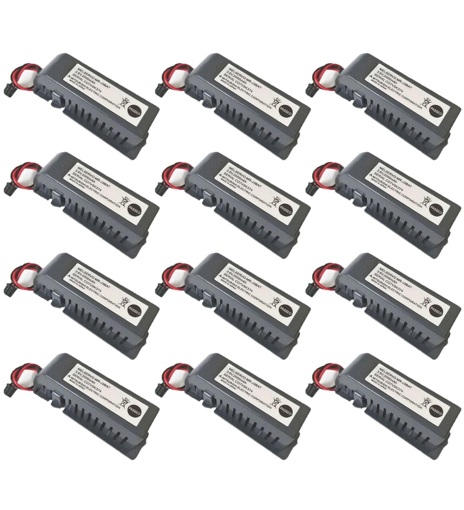 Buy WELLVEUS 12 Pack MR-J3BAT Battery for MELSERVO ER6VC119A/B | 3.6V 2000mAh - Global Shipping Available - Buy Online on GoSupps.com