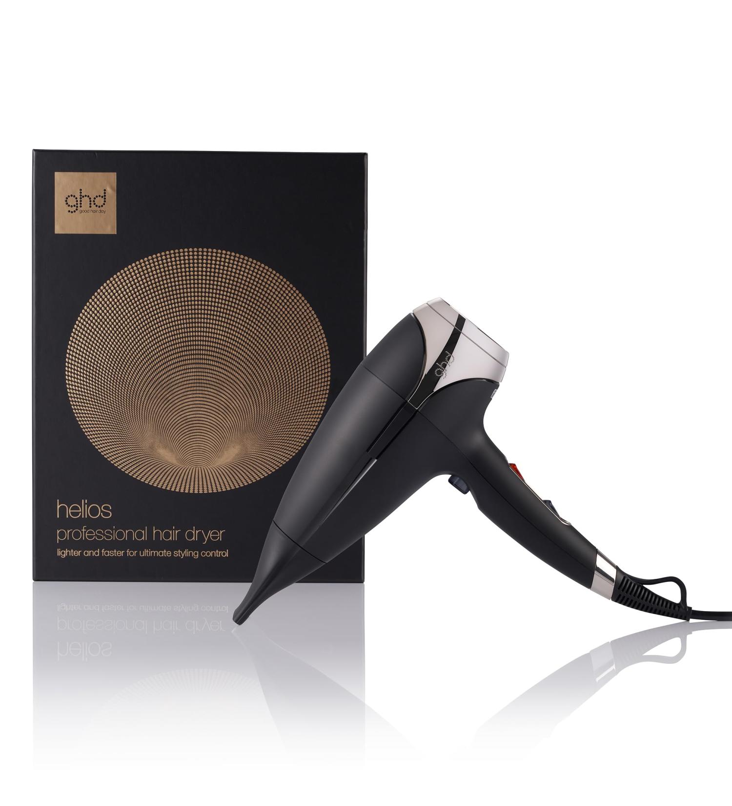 ghd helios hair dryer professional hair dryer with brushless motor and ion technology Black