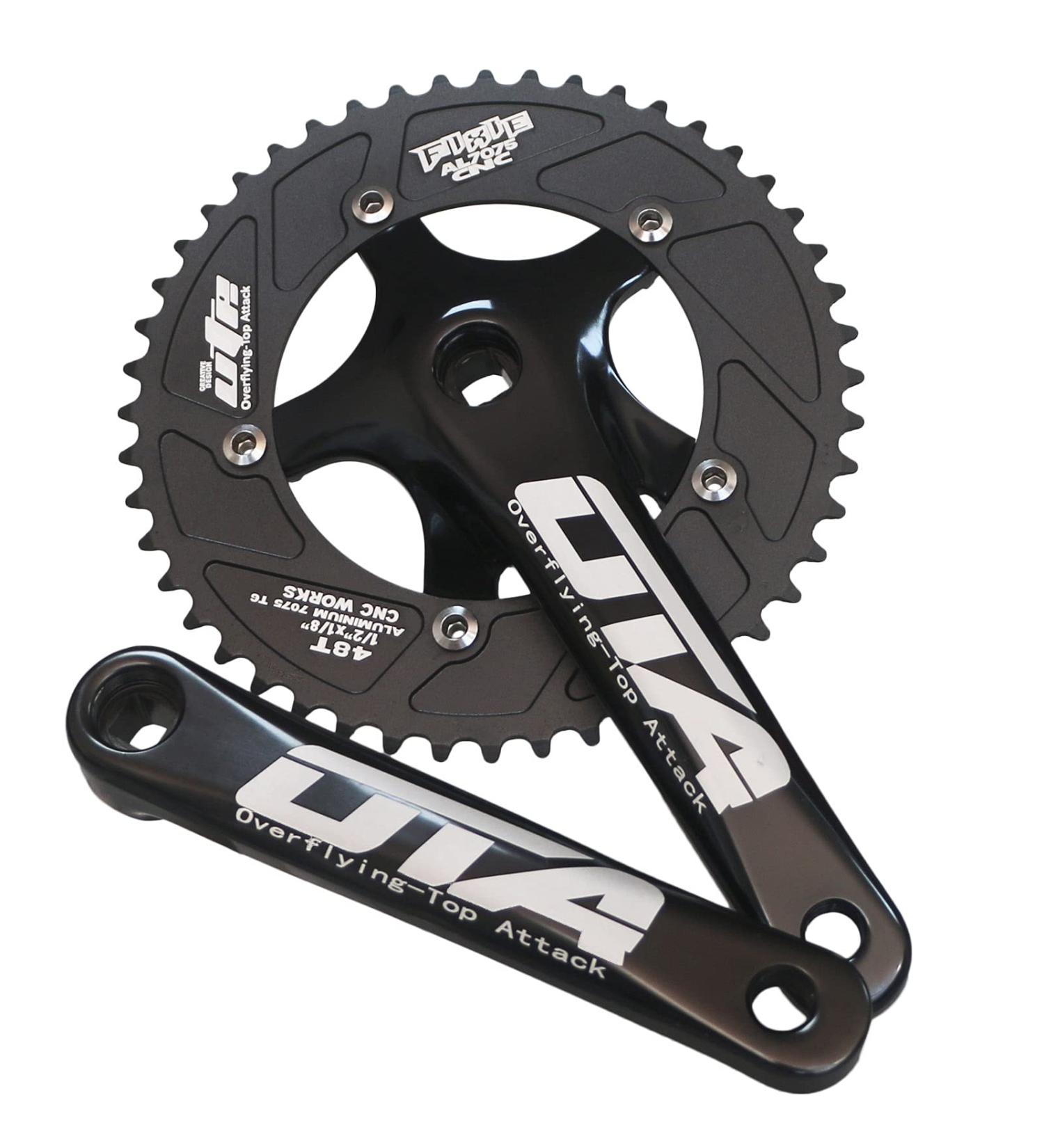 GANOPPER 48T Single Speed Road Bike Track Fixie Crankset 170mm - 130BCD Black - Buy Online on GoSupps.com