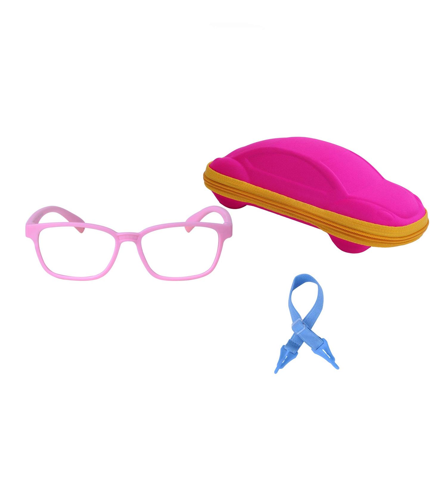 JoXiGo Blue Light Blocking Glasses for Kids (3-7 Years) - Pink with Strap & Case | Protect Your Baby's Eyes - Buy Online on GoSupps.com