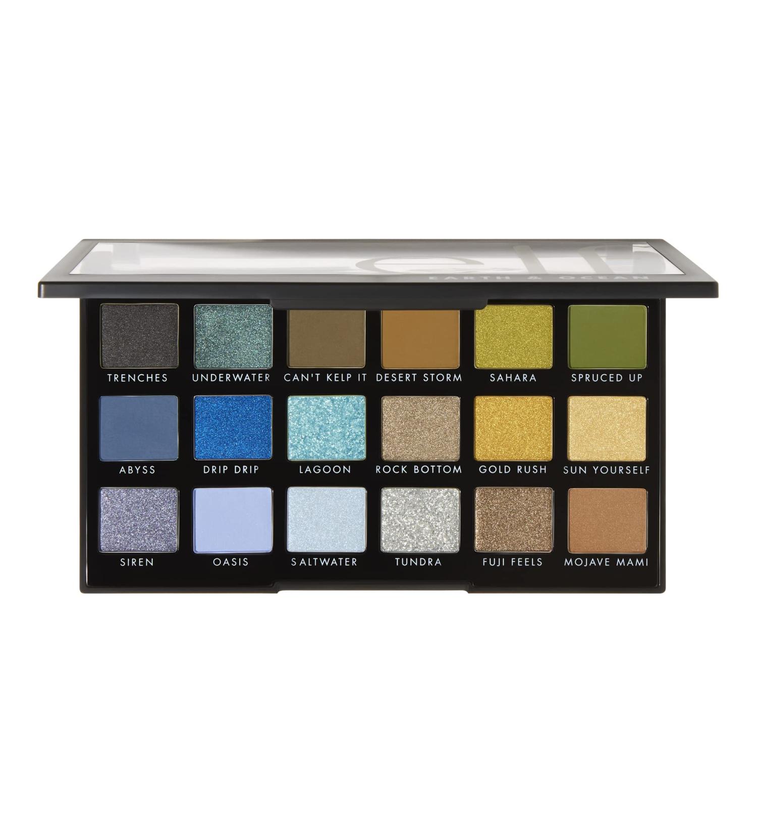 e.l.f. Earth & Ocean Eyeshadow Palette | 18 Matte & Shimmer Shades | Ultra-Pigmented Formula | 0.6 Oz - Buy Online on GoSupps.com