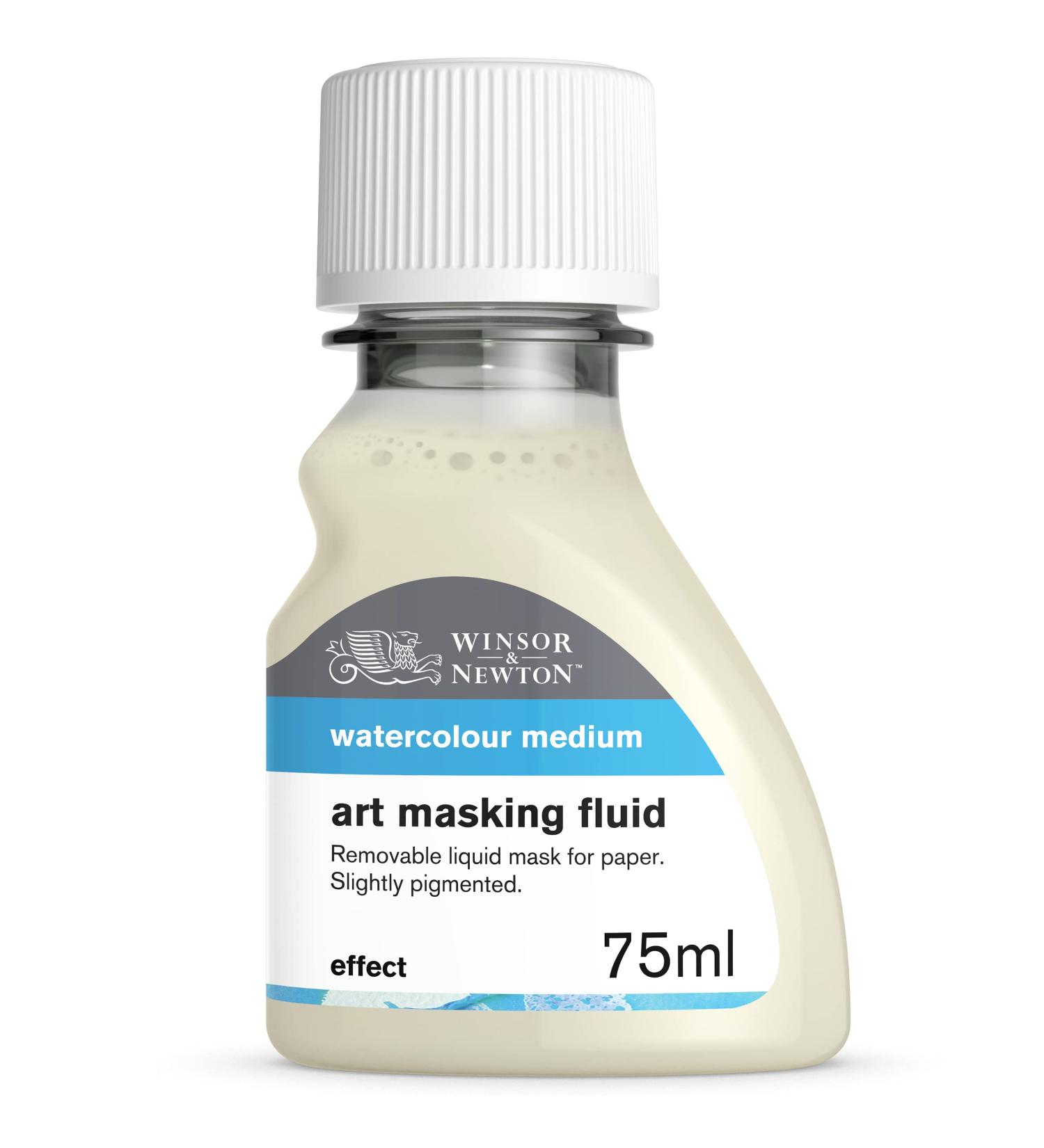 Winsor & Newton Watercolor Medium Art Masking Fluid 75ml - Yellow 2.5oz Bottle - Buy Online on GoSupps.com