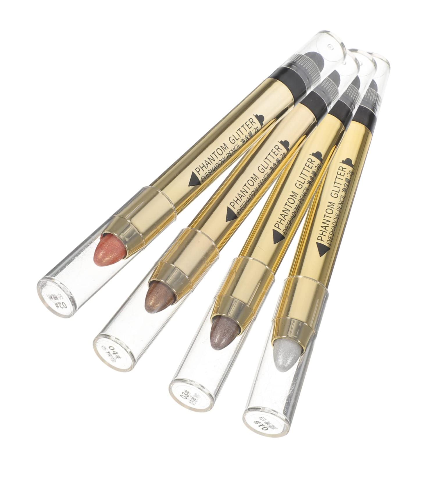 Angoily 4pcs Sticks Colorful Double-end Natural Makeup Pencil Cosmetics Long Stick Eye Shadow Lasting - Buy Online on GoSupps.com