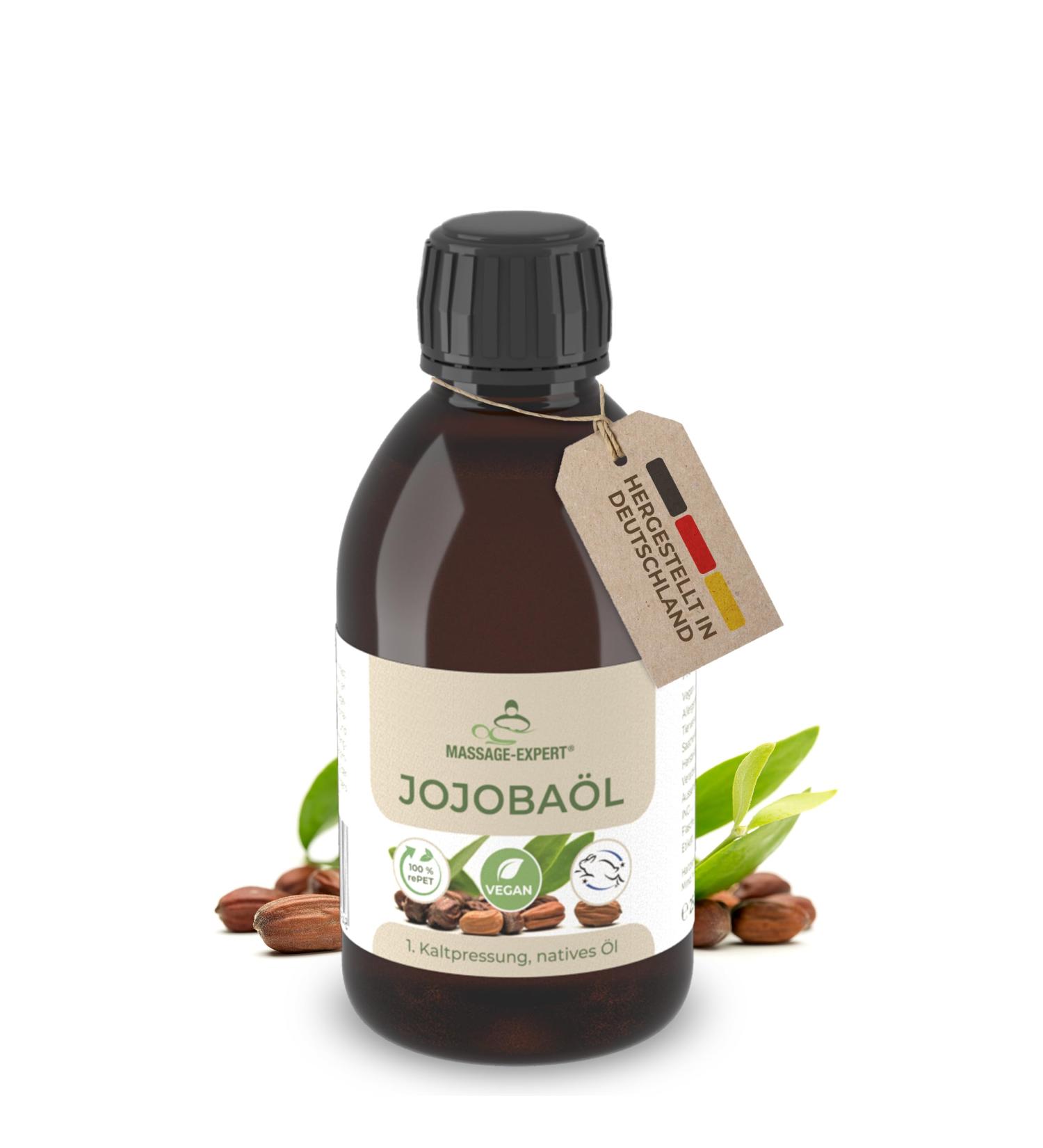 Organic Cold Pressed Jojoba Oil - Best Base Oil for Massage Baby Care & Skin | 250 ml Spray Bottle - Buy Online on GoSupps.com