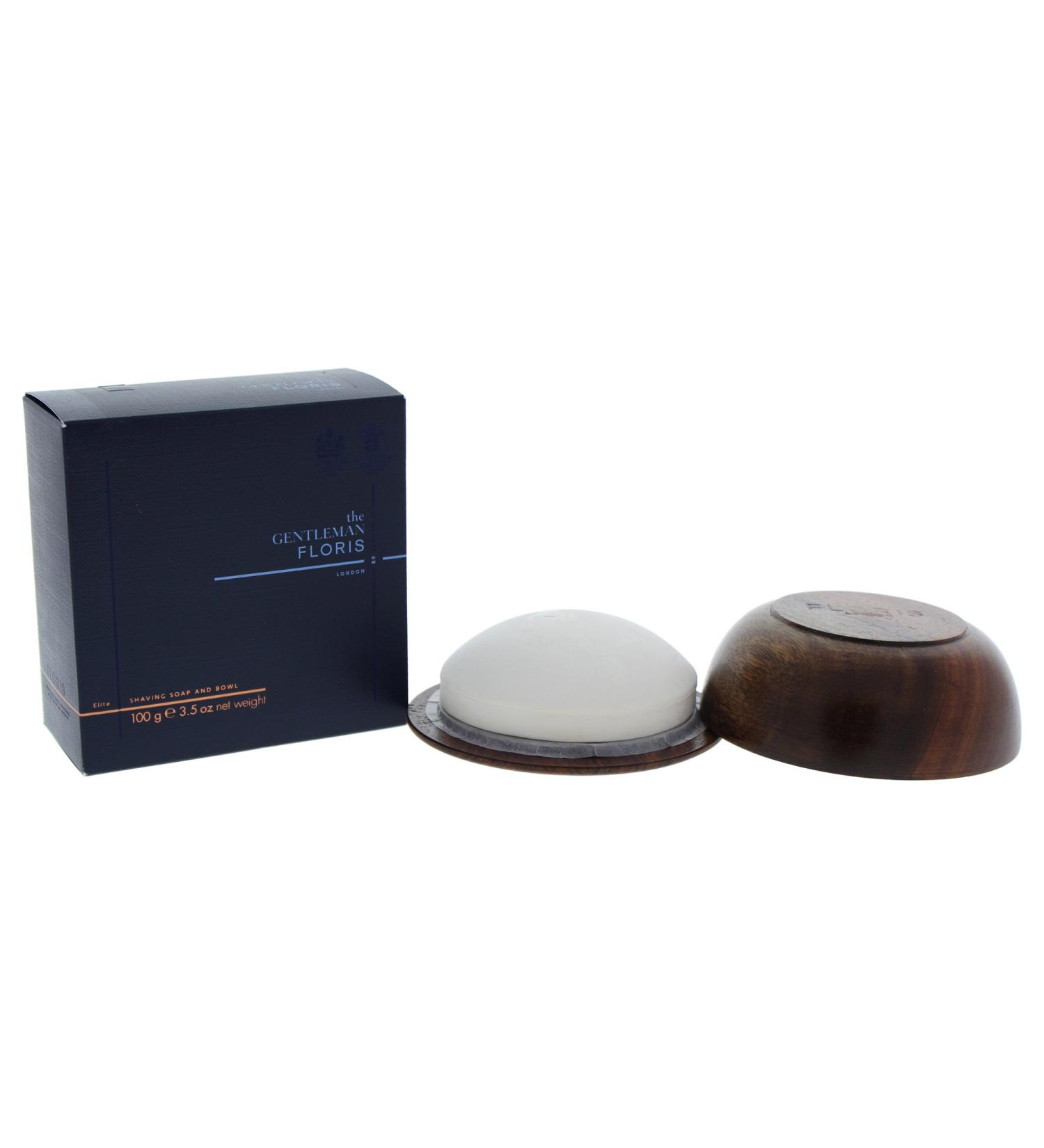 Floris London Elite Shaving Soap 100g in Wooden Bowl - Buy Online on GoSupps.com