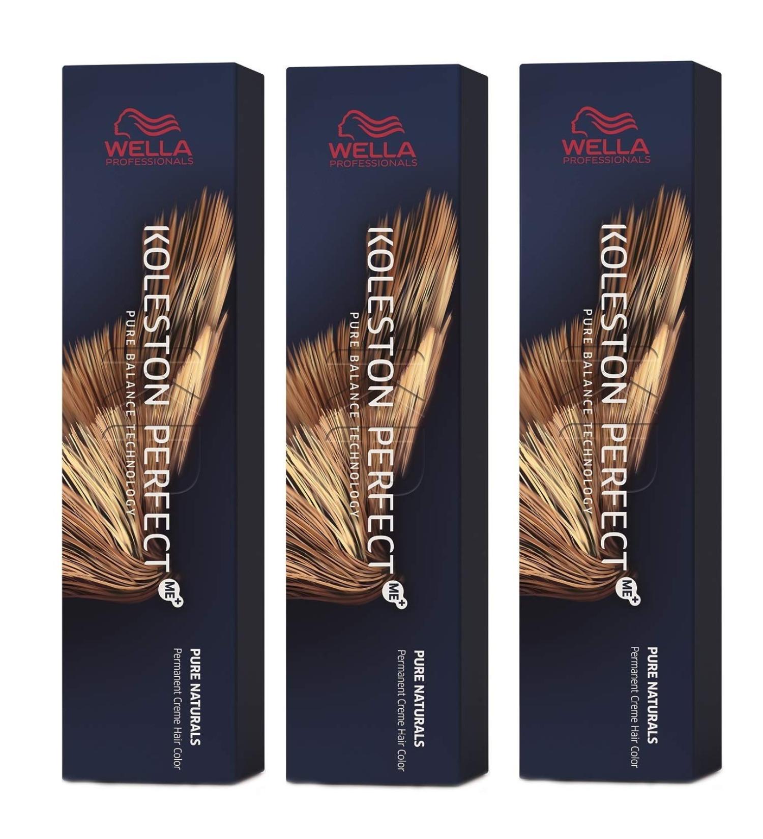 3er Wella Koleston Perfect ME+ 5/00 Light Brown Nature Intensive 60 ml