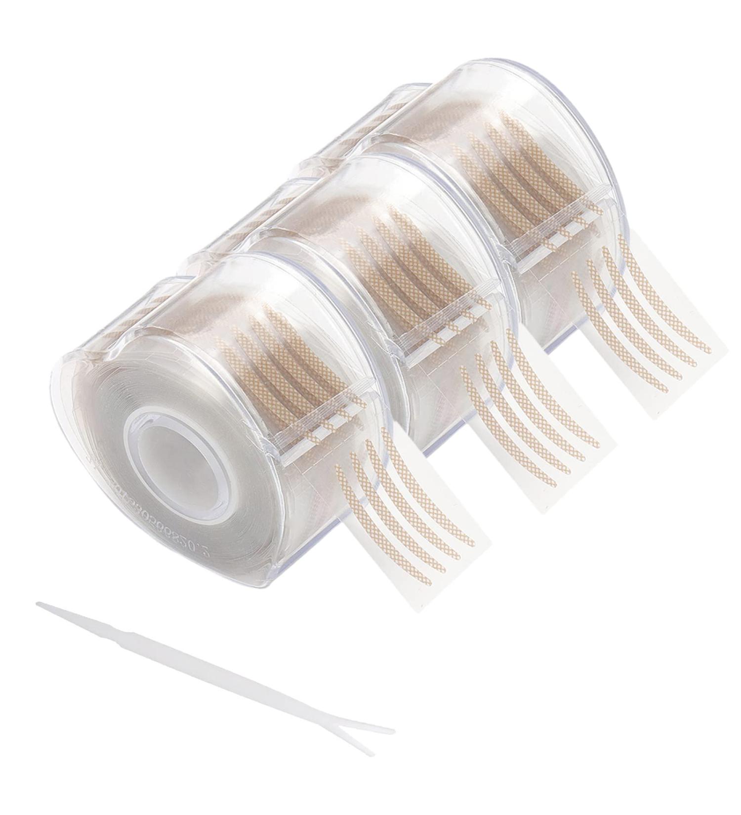 1800pcs Anjoize Eyelid Lift Anjoize Invisible Eyelid Lifter Strips Kit Anjoize Self-Adhesive Invisible Double Eyelid Tape with Tools (Small Round-Brown) Small Round-brown - Buy Online on GoSupps.com