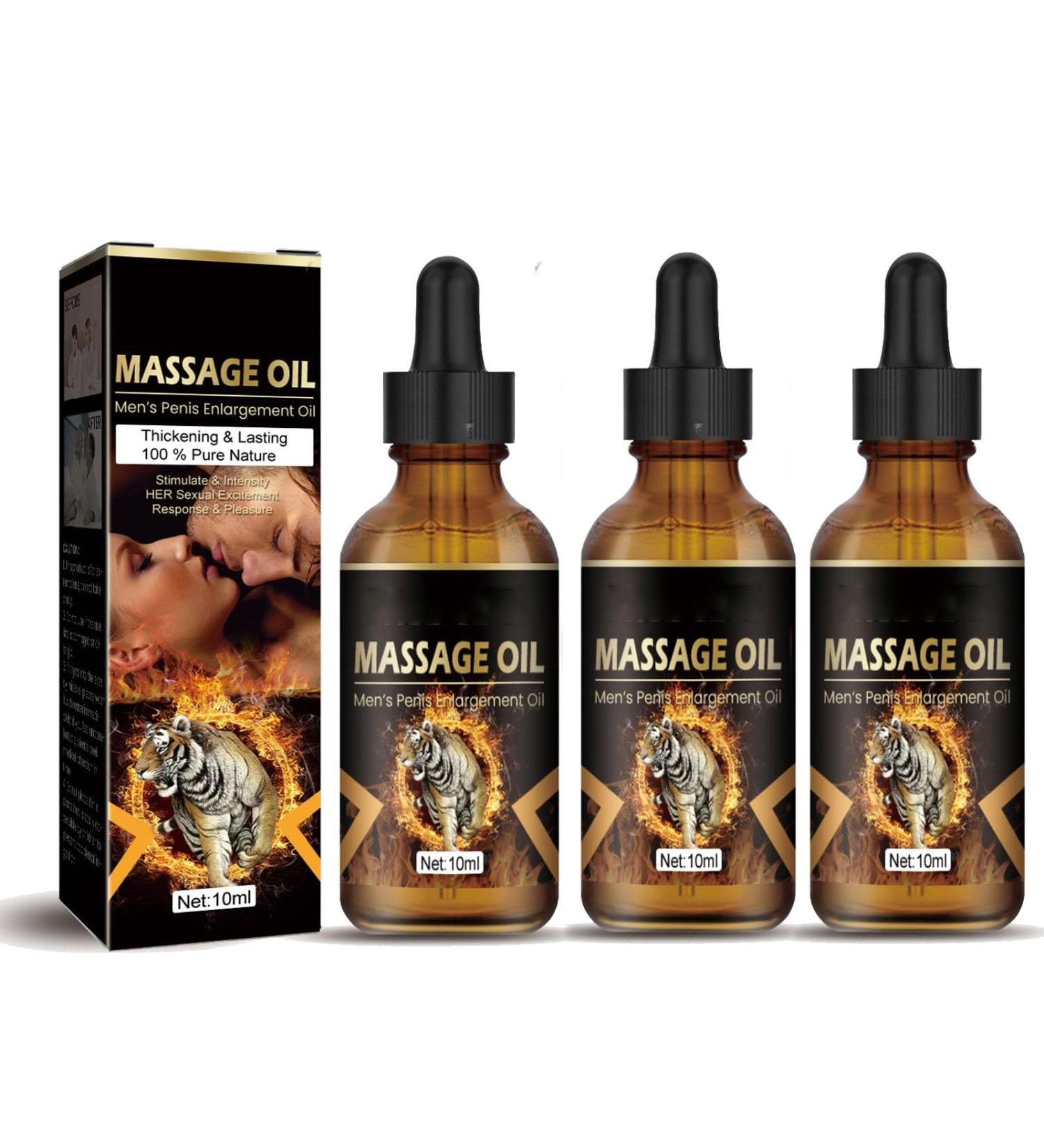 Huile d'agrandissement du p nis huiles d'agrandissement du p nis pour hommes pour prolonger la vie sexuelle Huile de massage g nital masculin hommes am lior s retardent l' jaculation (A 3PC) - Buy Online on GoSupps.com
