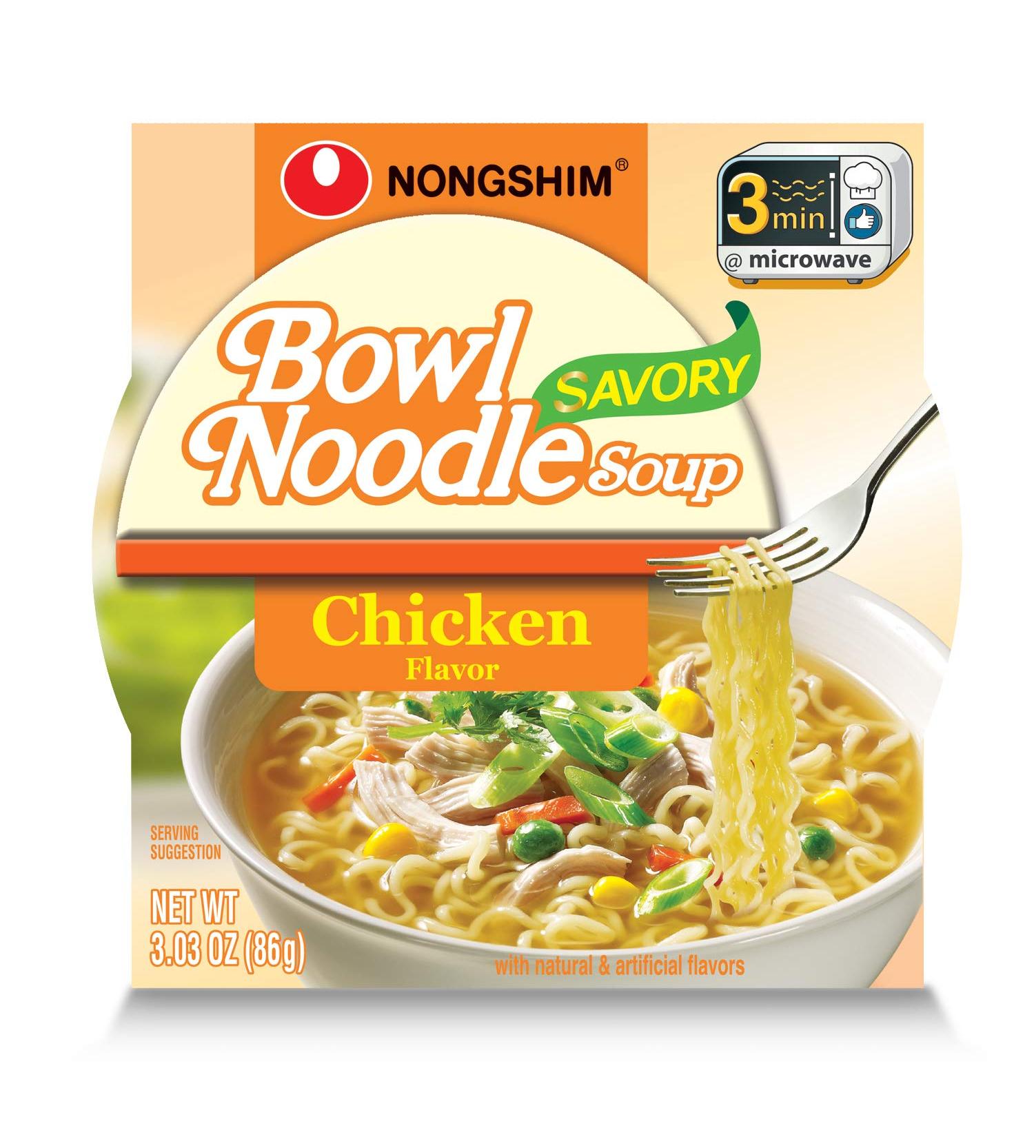 Nongshim Chicken Noodle Soup 3.03 oz (Pack of 12) - Authentic Korean Chicken Flavor - Buy Online on GoSupps.com