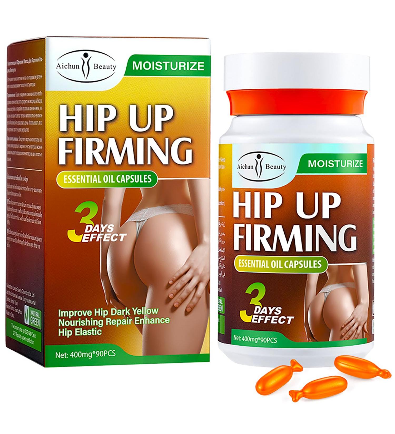 AICHUN BEAUTY Hip Up Firming Lifting Essential Oil Capsules - 3 Days Effect Moisturizing & Nourishing 400mg x 90pcs - International Shipping Available - Buy Online on GoSupps.com