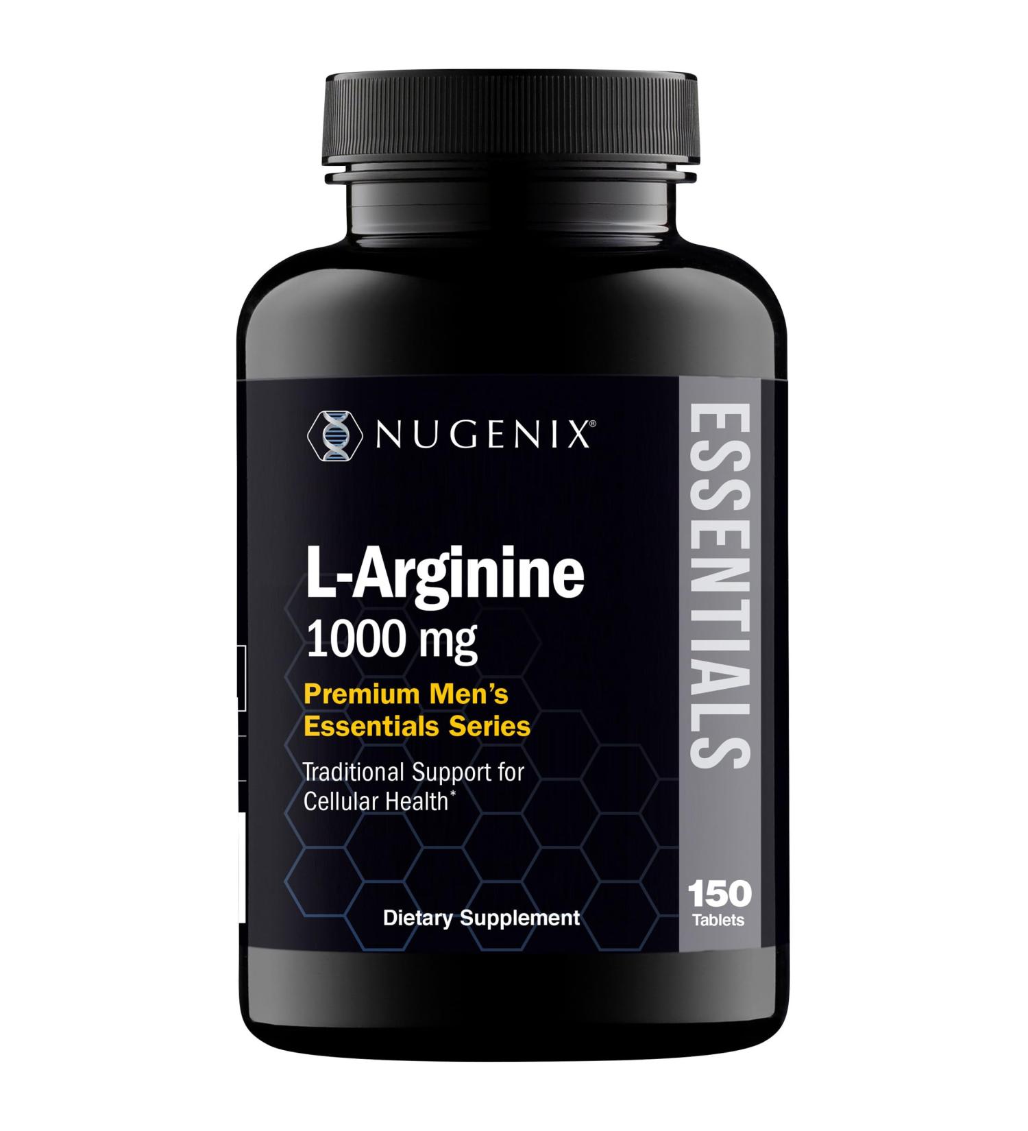 Nugenix Essentials L-Arginine Amino Acid Supplement 1000 mg 150 Tablets 150 Count (Pack of 1) - Buy Online on GoSupps.com