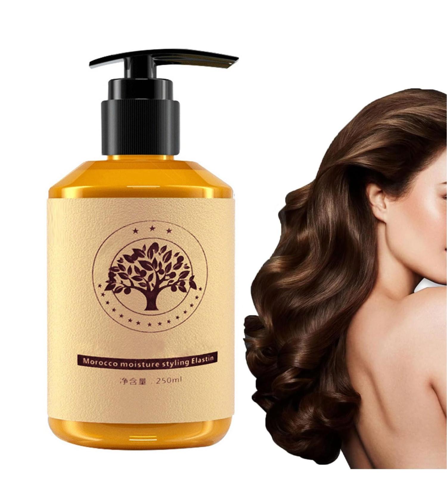 Moroccan Volume Moisturizing Elasticity Long-Lastin Styling Cream Long-lasting Styling Moroccan Hydrating Plumping Supple Hydrating Essential Oil Essence for Dry Damaged Curly Hair Care (1PCS) - Buy Online on GoSupps.com