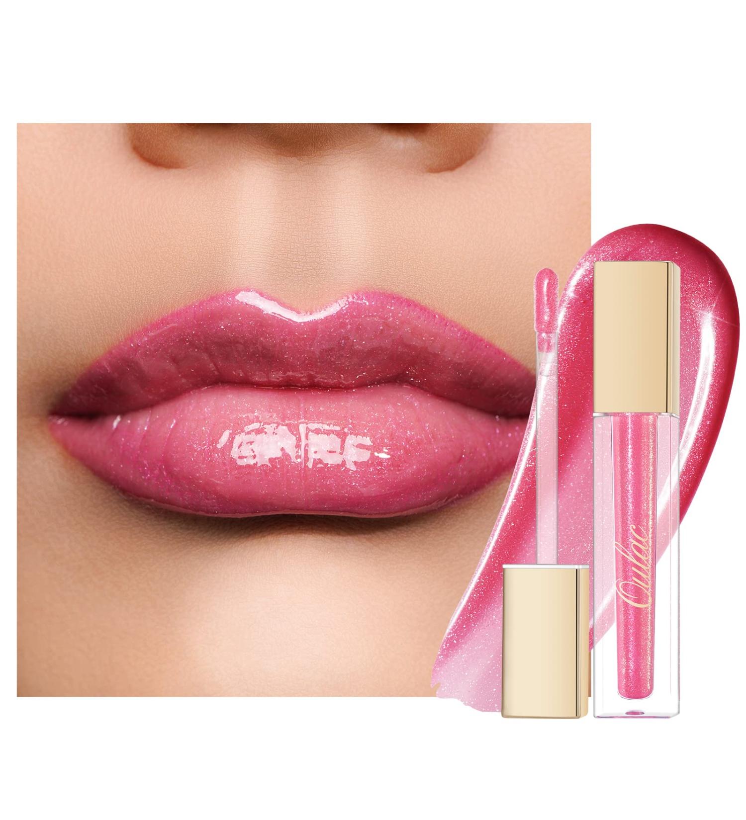 Oulac Hydrating Lip Gloss | Mirror Finish, Moisturizing & Reduce Fine Lines Lip Oil | Non Sticky | Baby Doll (C11) - 4.5ml/0.15fl.oz - Buy Online on GoSupps.com