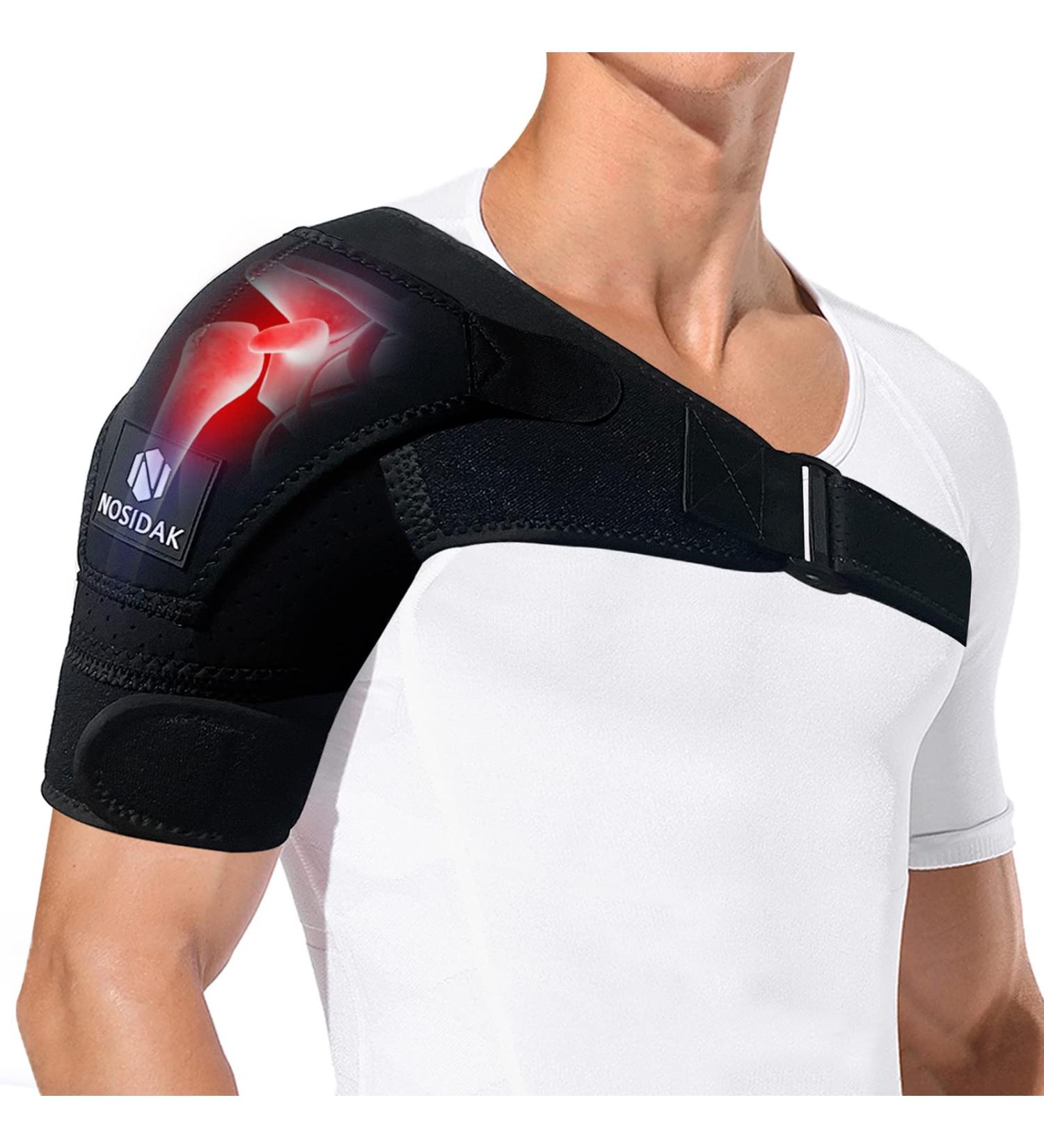 Buy Shoulder Brace | Compression Sleeve Support for Torn Rotator Cuff Shoulder Pain Bursitis One Size Fits All Fast International Shipping - Buy Online on GoSupps.com