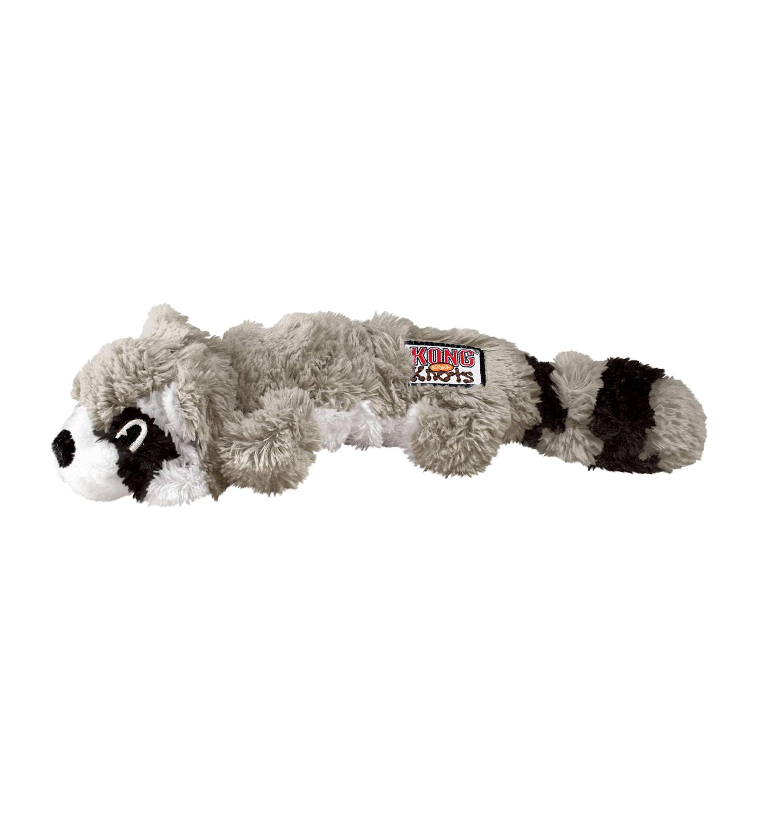 Kong Scrunch Knots Raccoon Toy for Medium & Large Dogs - Inner Knotted Ropes & Minimal Filling | 1 Pack - Buy Online on GoSupps.com