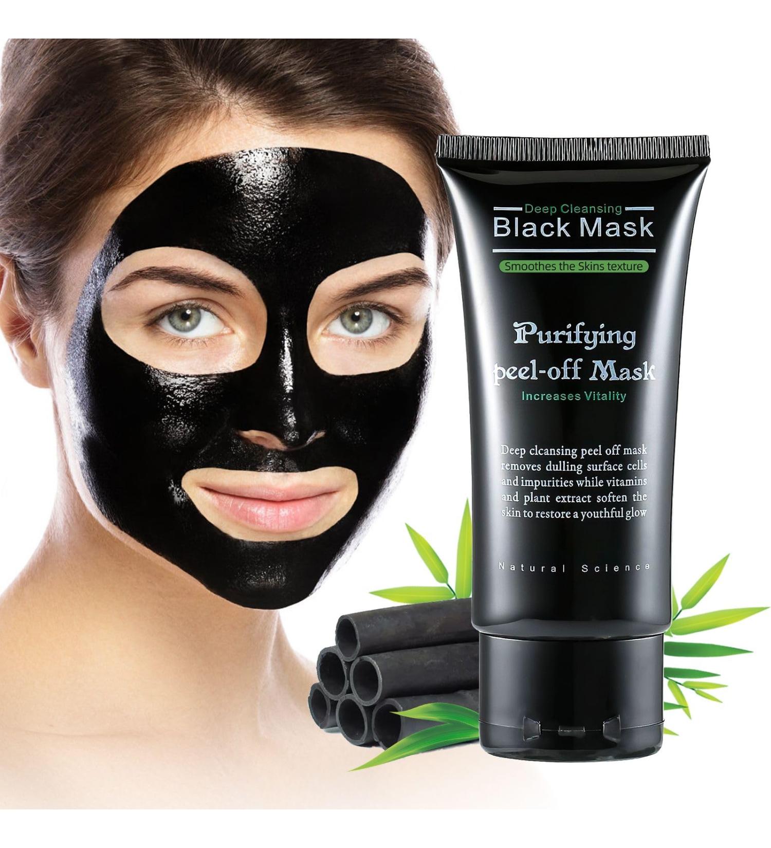 Black Head Remover Charcoal Peel Off Mask - Deep Cleansing Pore & Acne Treatment for All Skin Types - Buy Online on GoSupps.com
