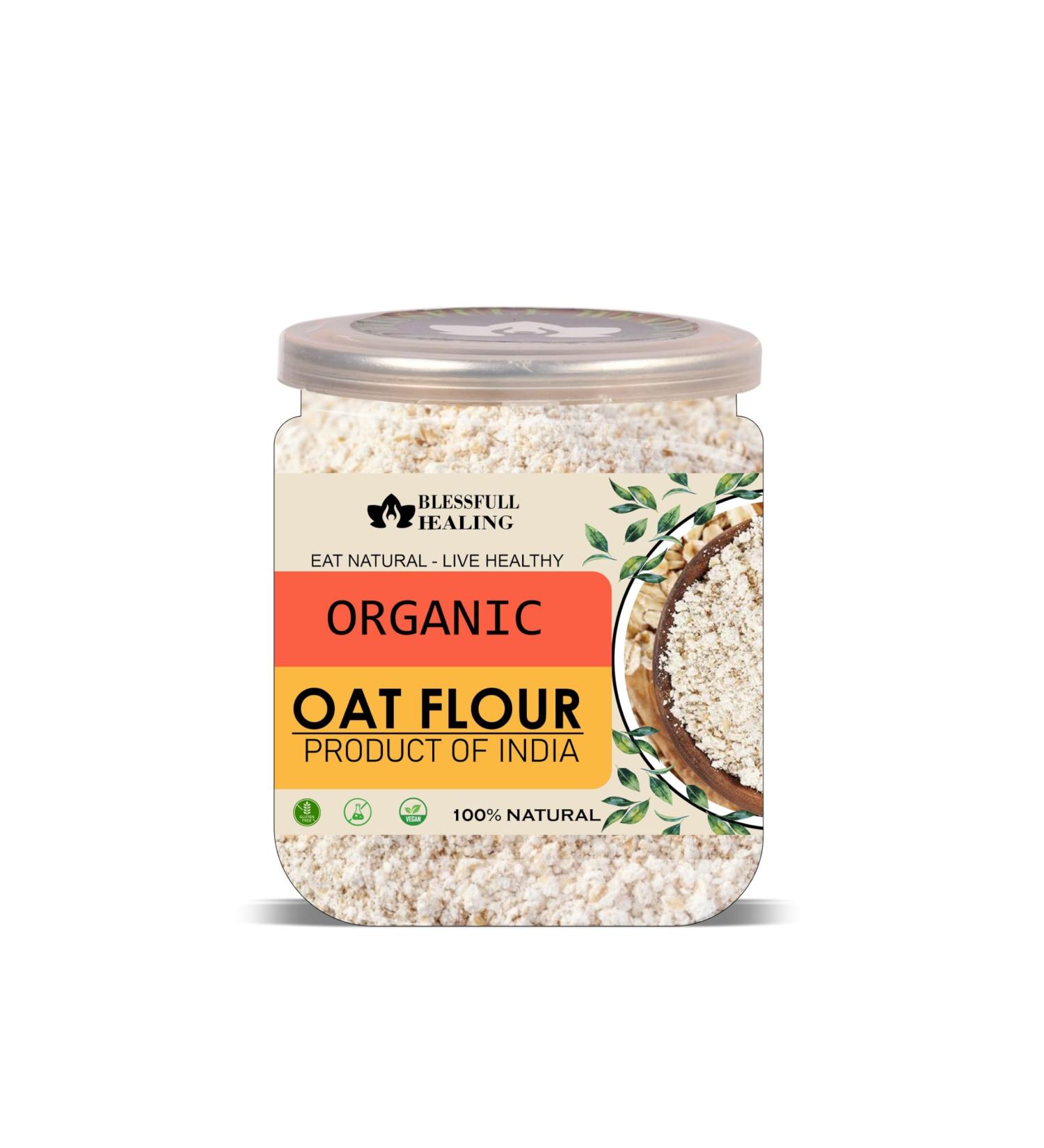 Blessfull Healing Organice Oat Flour 1 lb (453 Gram) - Buy Online on GoSupps.com
