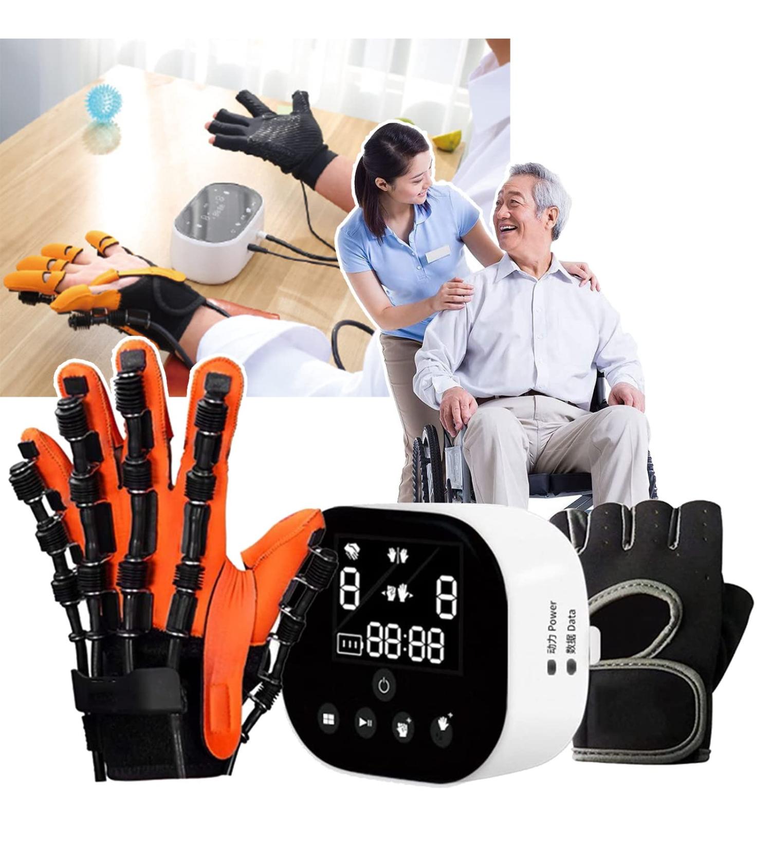 Finger Rehabilitation Trainer Robot Gloves Finger Orthosis Training Intensity Can Be Adjusted for Functional Improvement of The Hands Right-S Left Small - Buy Online on GoSupps.com
