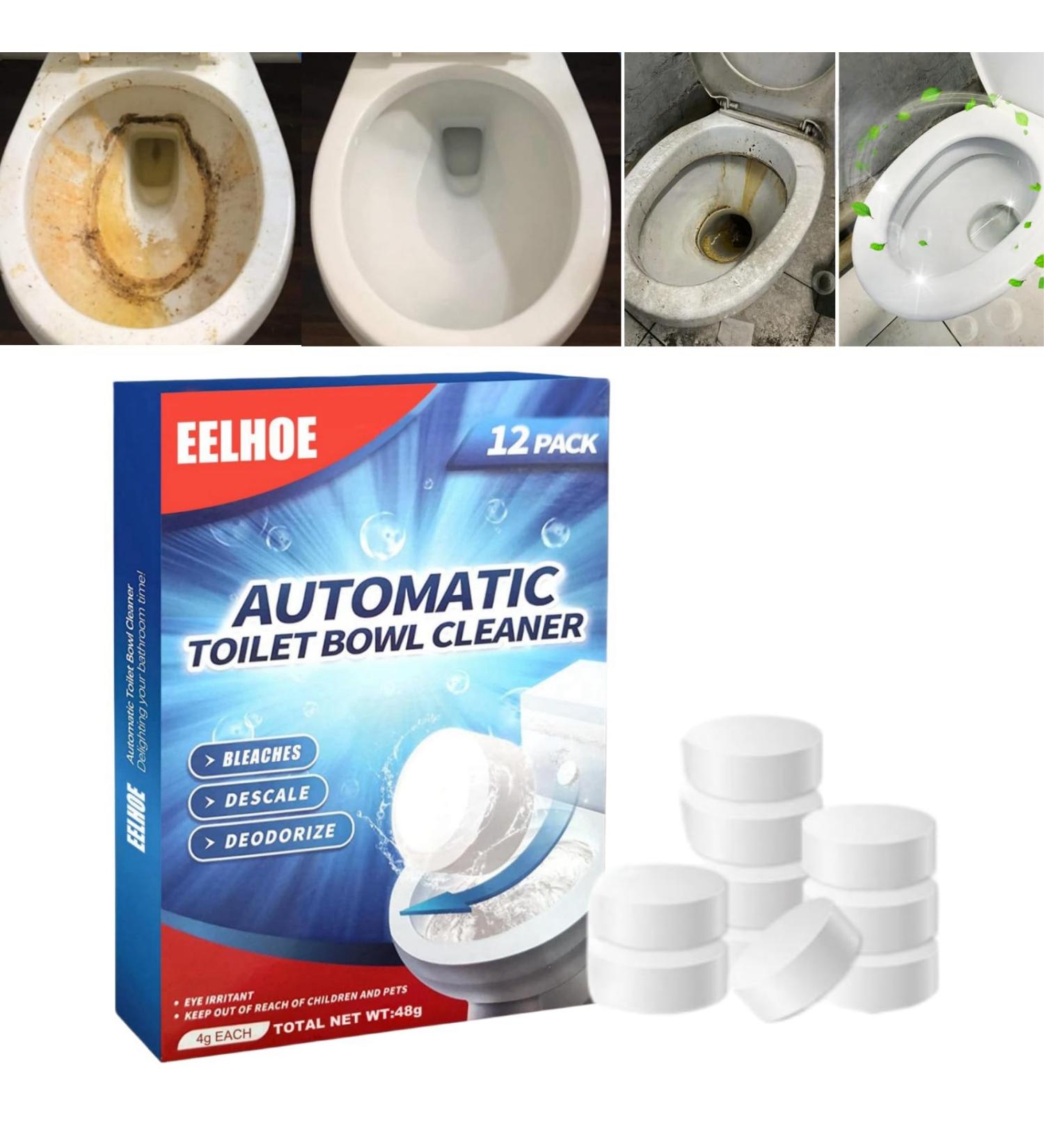 Toilet Bowl Cleaner Toilet Cleaning Tablets Toilet Limescale Remover Toilet Bleach Cleaner Active Tablets Toilet Descaler Heavy Duty Toilet Fresheners Fizzy Foam Toilet Cleaner Toilet Deodoriser Block - Buy Online on GoSupps.com