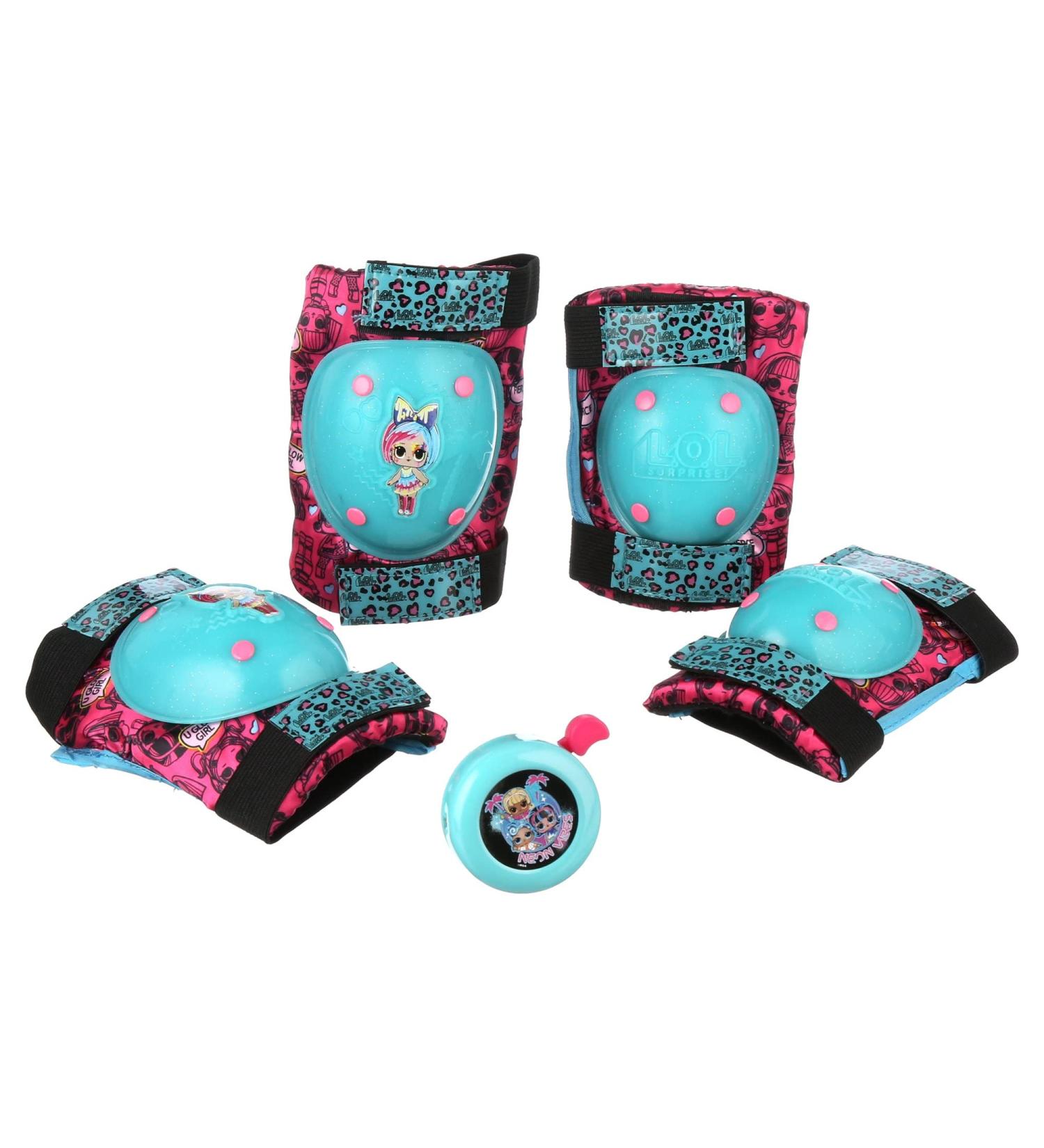 LOL Surprise Signature Series Kids Bike Knee Pads & Elbow Pads - Pink (Ages 3+) - Buy Online on GoSupps.com