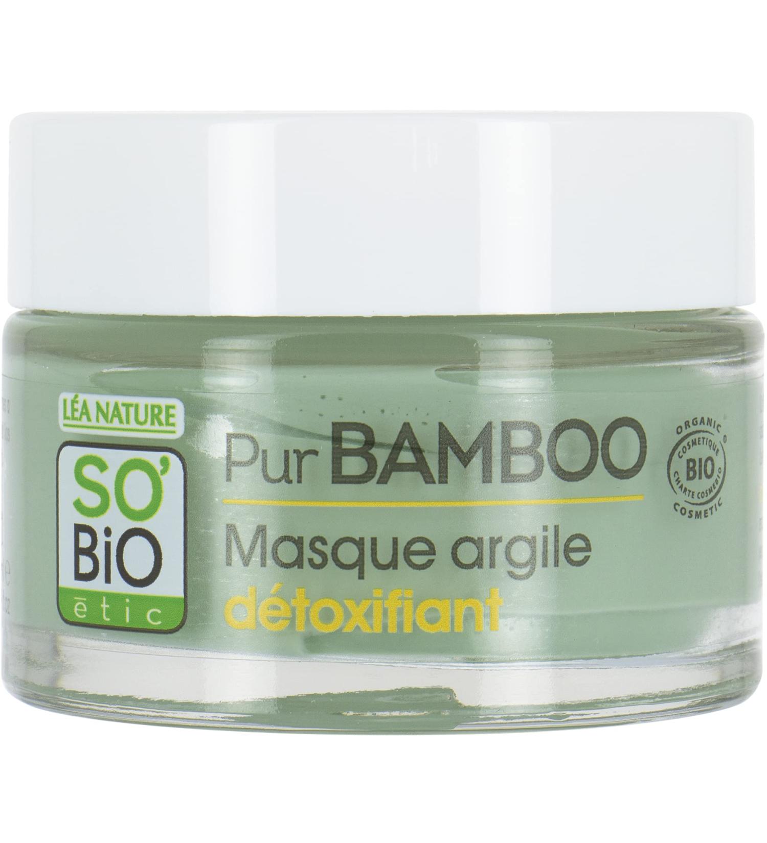 So'Bio tic Masque argile d toxifiant tous types de peaux Pur Bamboo 50 ml - Buy Online on GoSupps.com