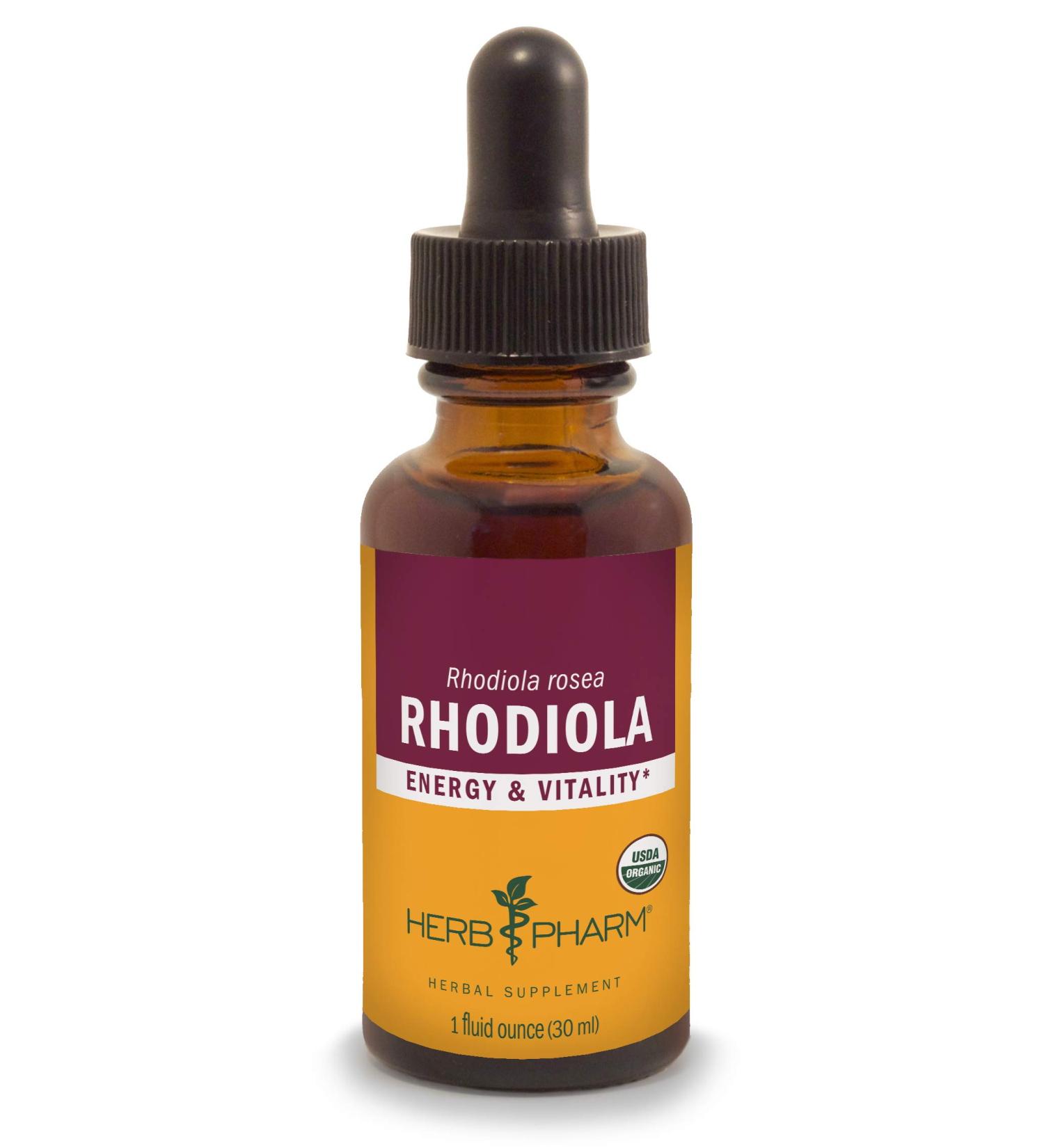 Herb Pharm Rhodiola Extract 1 fl oz - Natural Stress Relief & Energy Boost - Buy Online on GoSupps.com