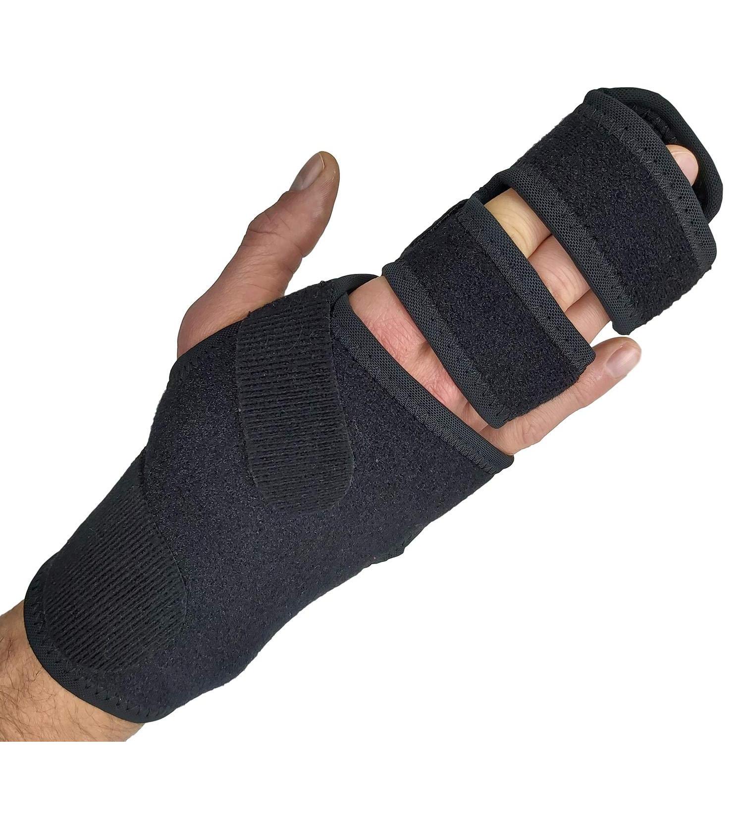 Trigger Finger Splint Brace for Two or Three Fingers - Support for Broken Fingers, Contractures, Arthritis, Tendonitis, Mallet Fingers, Metacarpal Fractures - Right Hand, Small/Medium Size - Buy Online on GoSupps.com