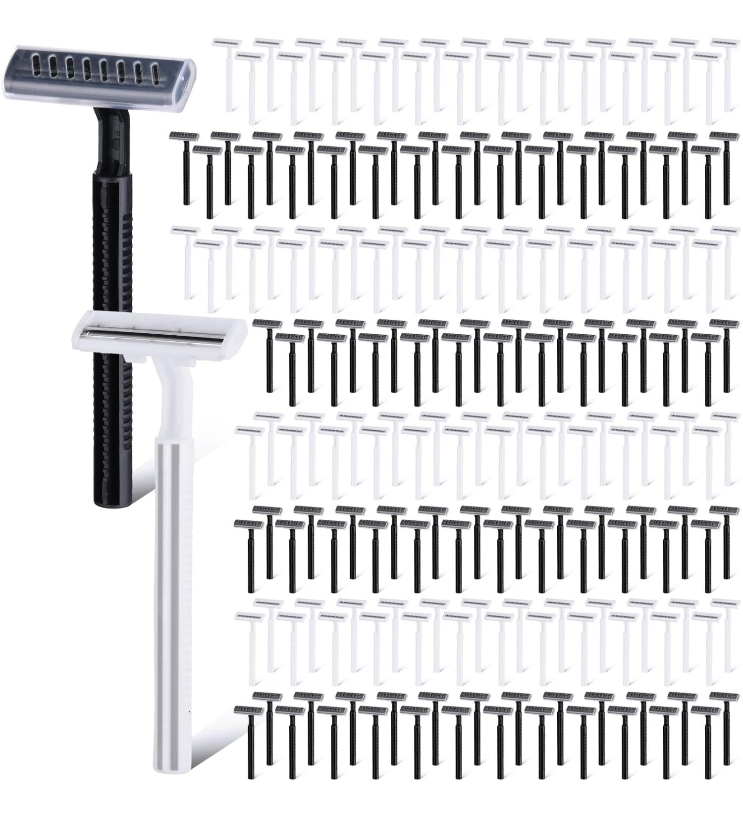 Lasnten 400 Pcs Disposable Razors - Twin Blade Individually Wrapped Stainless Steel Shaving Razors for Men & Women - Ideal for Hotels Shelters & Nursing Homes - Buy Online on GoSupps.com