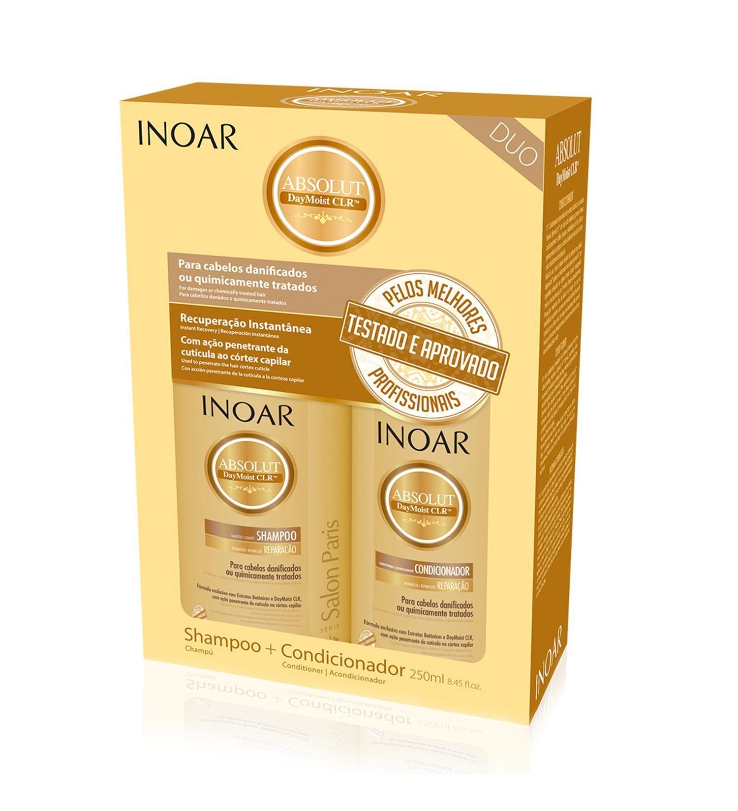 Inoar Professional Duo Absolut DayMoist Hair Care Hair Treatment System (250ml x 2) - Inoar - Buy Online on GoSupps.com