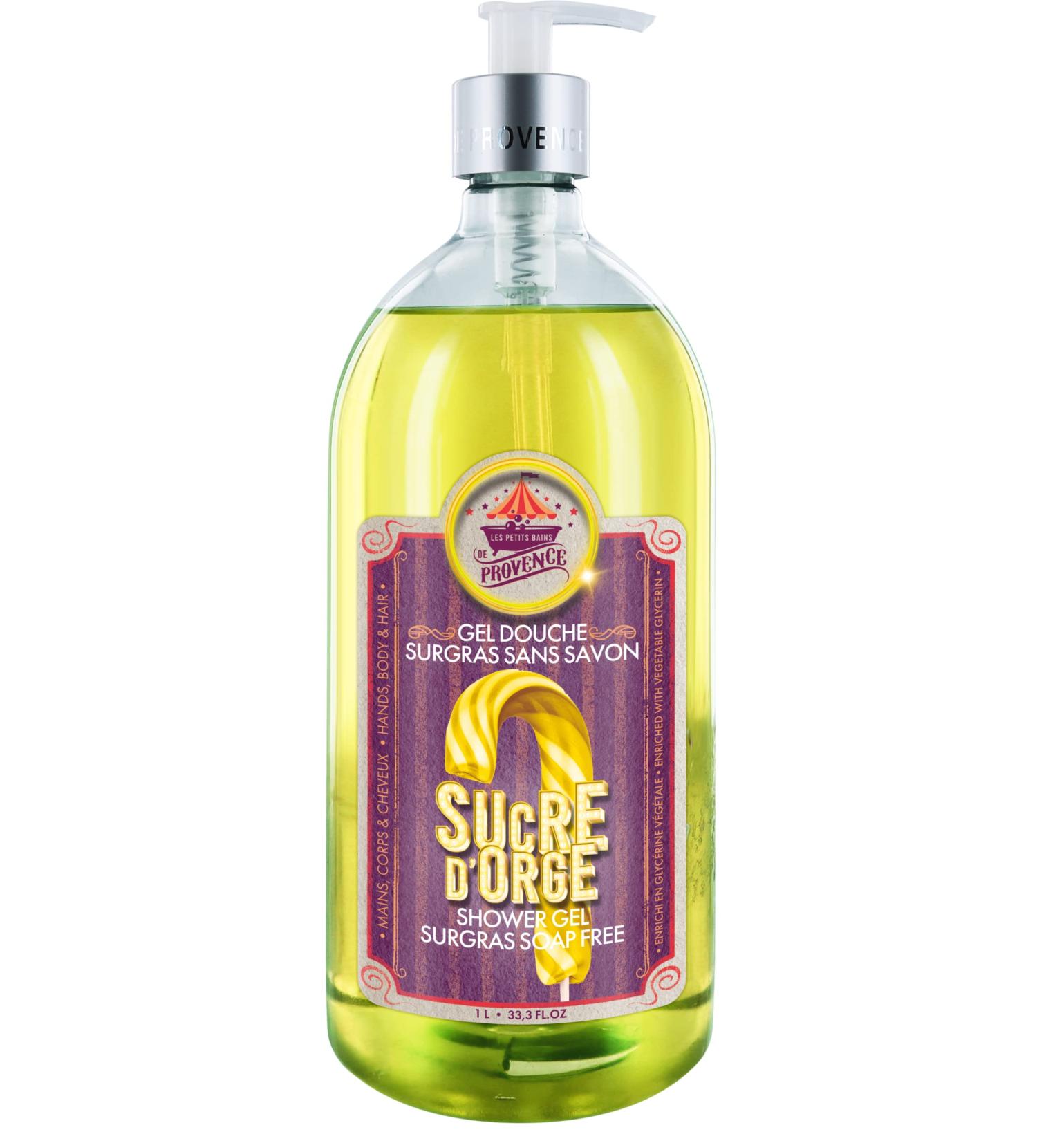 LES PETITS BAINS DE Provence Barley Sugar Soap-Free Extra-Rich Shower Gel 1L