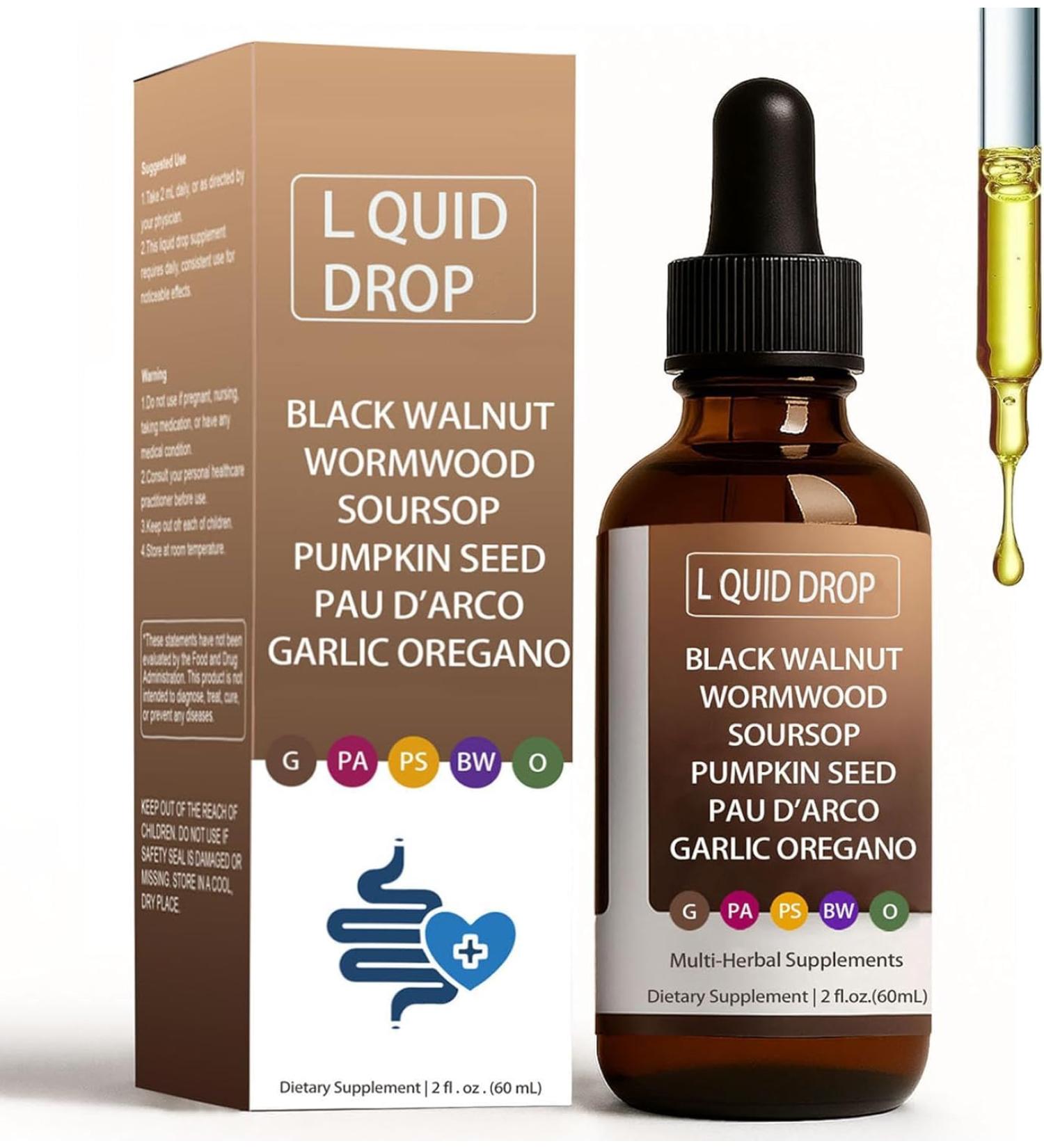 NUTRALIS NEGRO WORMWOOD G UT Wormwood Black Nogal Clove gotas con SourSop Pau dArco Garlic Oregano Digestion Aid & Boosts Health & Absorci n 2 oz1Pcs - Buy Online on GoSupps.com