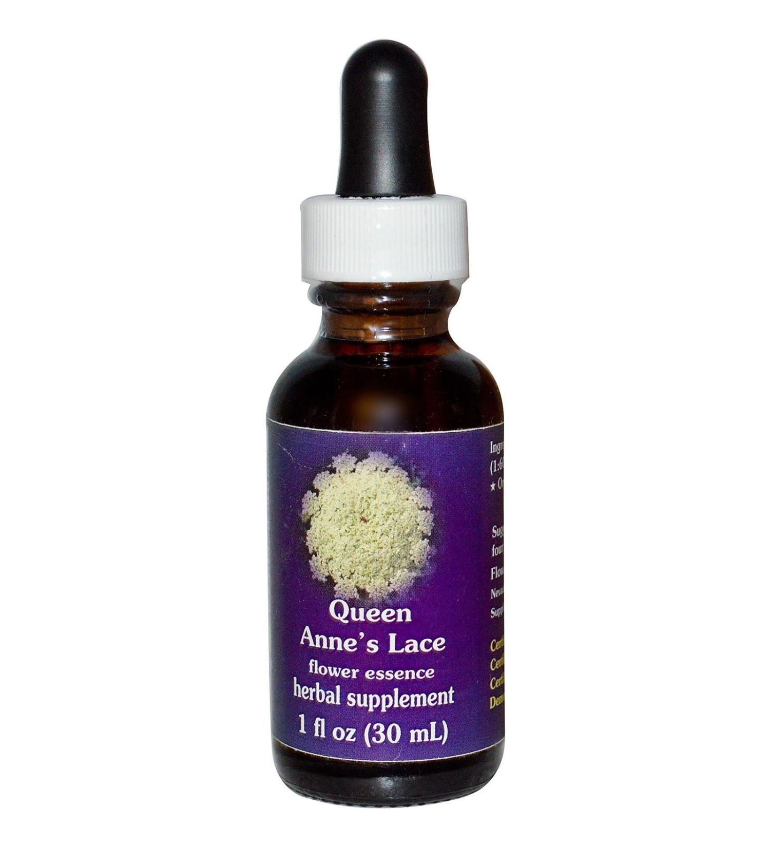 FLOWER ESSENCE SERVICES Dropper Herbal Supplements, Queen Annes Lace, 1 Ounce