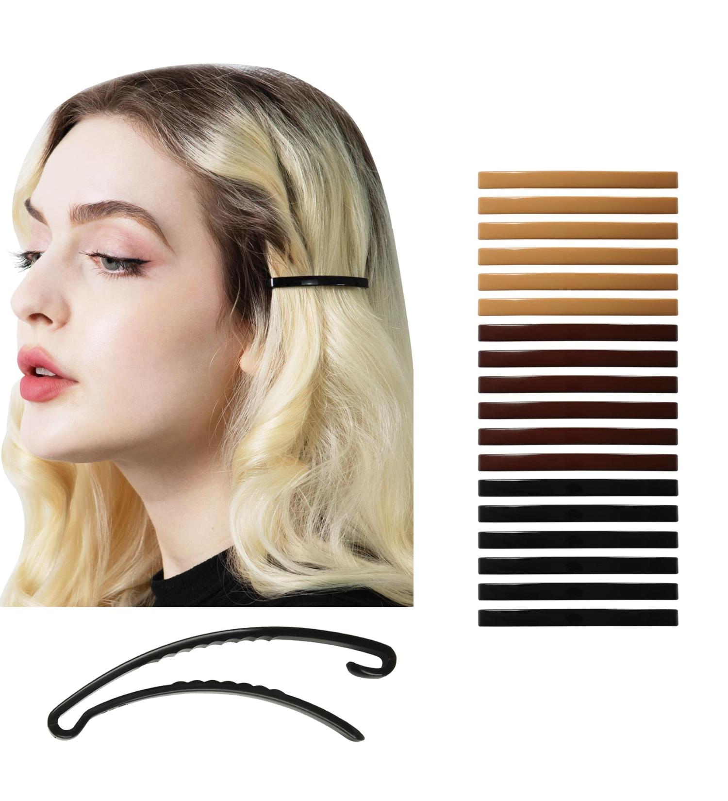 Aurora Pin Hair Barrettes Clips Set - 18 Colored Pieces - Made in Korea - For Girls & Women with Thin to Medium Hair - Buy Online on GoSupps.com