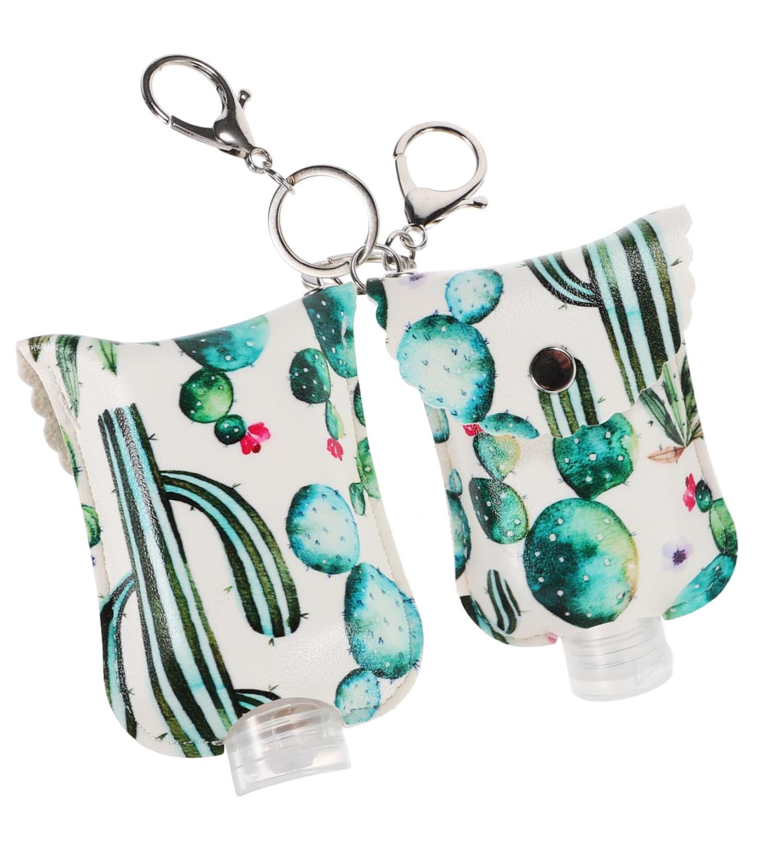 minkissy 2 Sets Flamingo Wash Hand Lotion Key Holder Travel Bottle Container Bottle Carriers for Shampoo Keyring Holder Bottle Pu Mini Key Ring - Buy Online on GoSupps.com