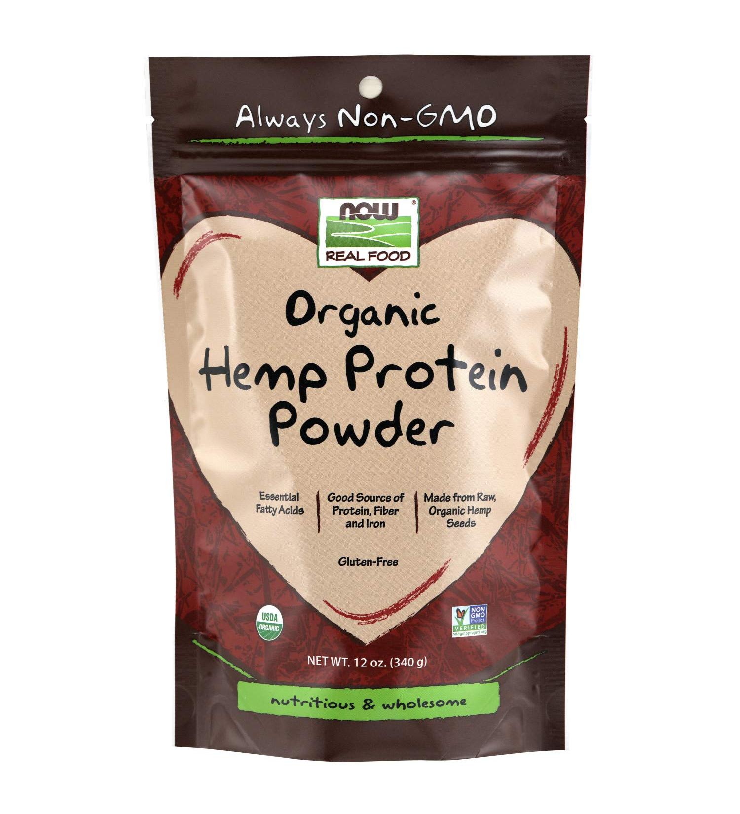 Now Foods Organic Hemp Protein Powder 12 oz - High-Quality Plant Protein - Buy Online on GoSupps.com