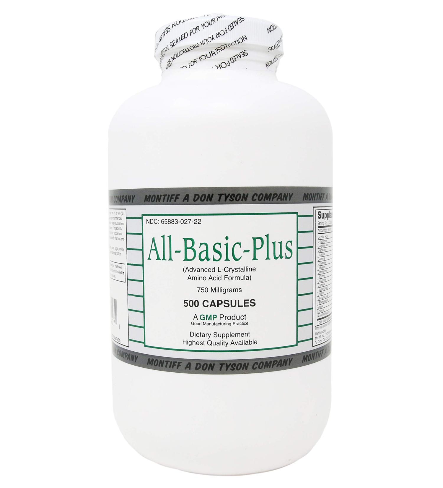 Montiff- All Basic Plus 750 mg 500 caps