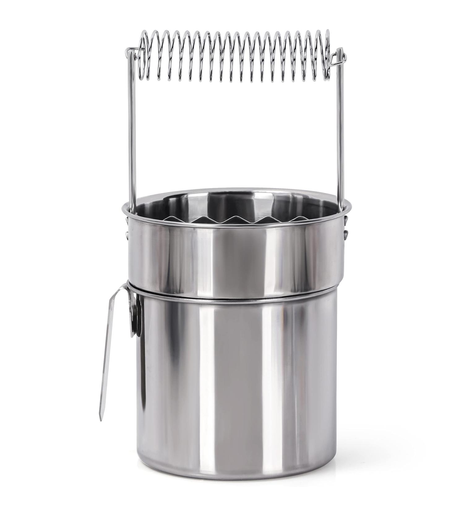 Kurtzy Stainless Steel Paint Brush Cleaner - Portable Double Layer Artist Washer with Leak Proof Design and Removable Filter Screen - Ideal for Oil Art Painting - Buy Online on GoSupps.com