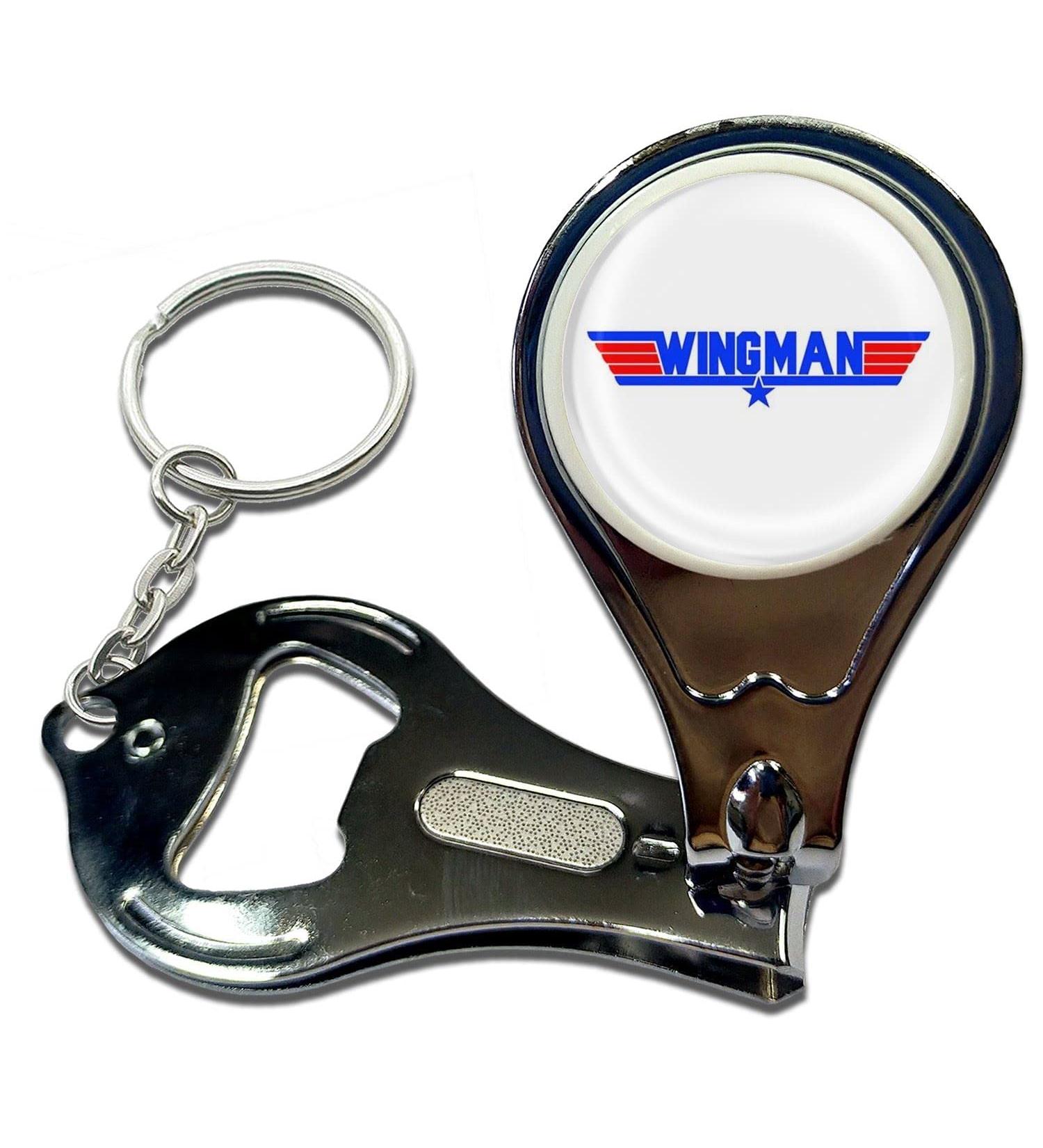 BadgeBeast.co.uk Wingman - Key Ring Bottle Opener and Nail Clipper - Buy Online on GoSupps.com