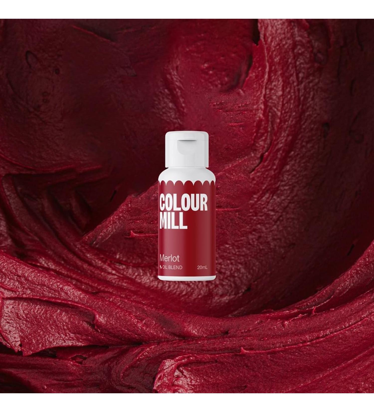 Colour Mill Merlot Oil Based Food Colouring 20ml Colours all Icings Chocolate Dough and More
