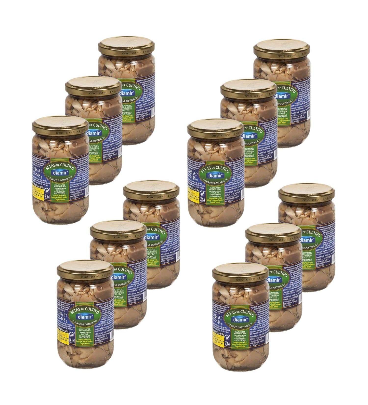 Lot 12x Mushroom Pieces - Jar 285g