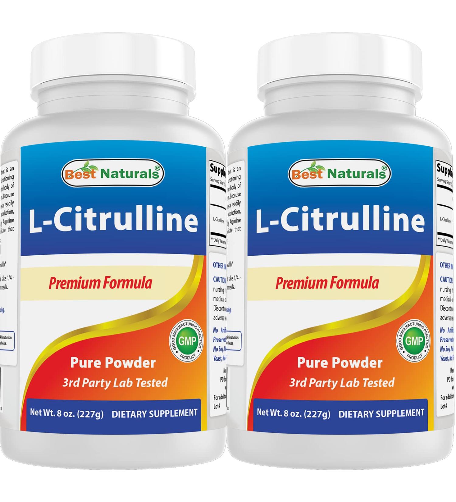 Best Naturals L-Citrulline Powder 8 OZ (8 OZ (Pack of 2)) 8 Ounce (Pack of 2) - Buy Online on GoSupps.com