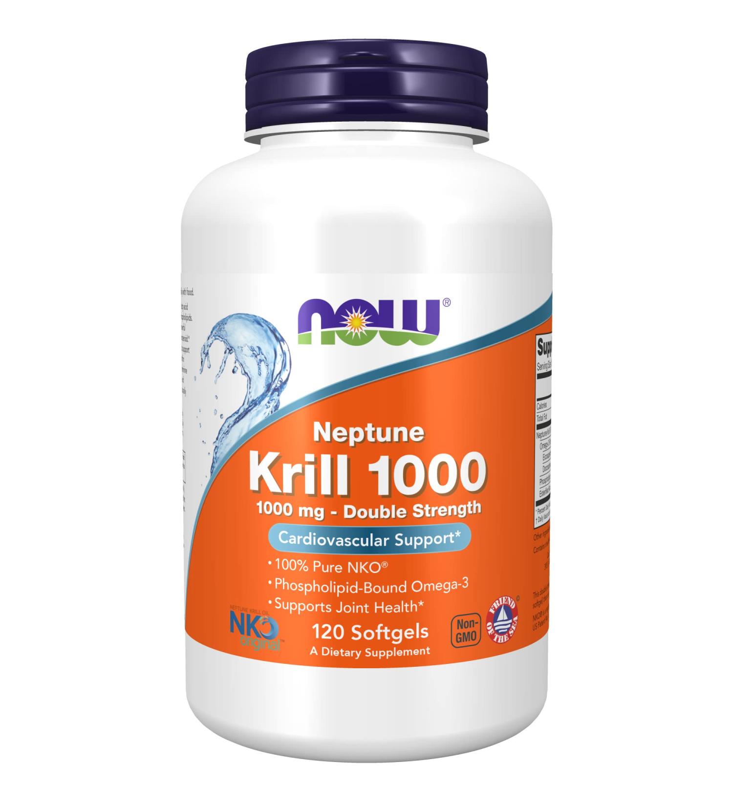 Now Foods Neptune Krill 1000mg - 120 Softgels | Omega-3 Support - Buy Online on GoSupps.com