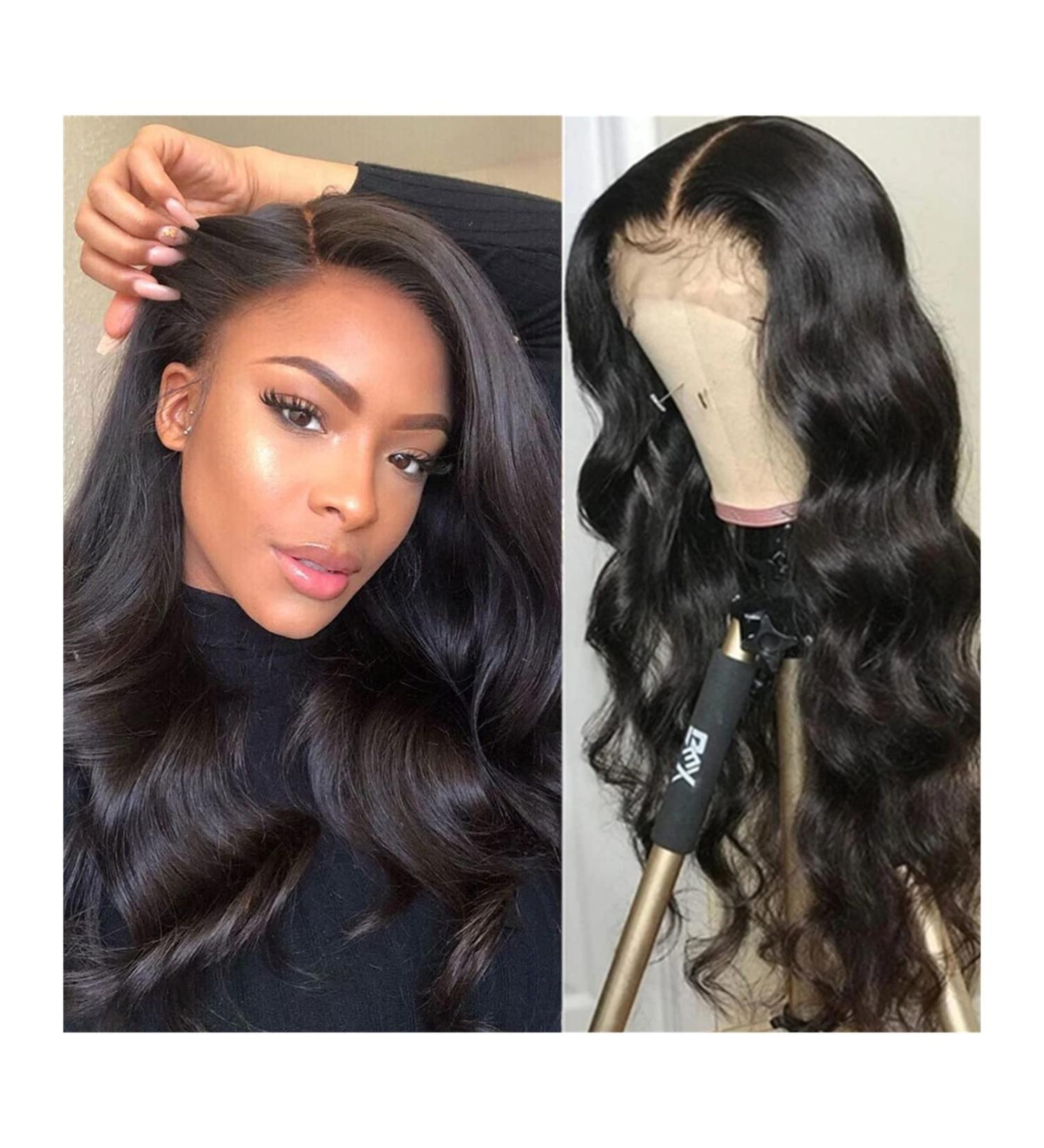 Wigs 360 HD Lace Frontal Wig Body Wave Human Hair Pre Plucked 13x4 Lace Front Wigs for Women Light Brown Lace Human Hair Wig 30 Inch Hair Extensions (Size : 150 Density 360 Wig Color : 26inches) - Buy Online on GoSupps.com